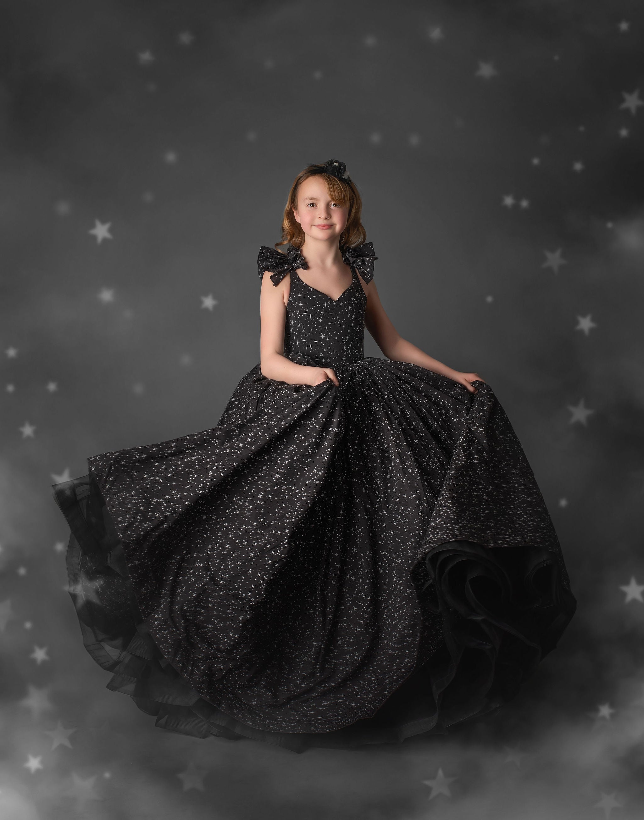 "Diamond Starlight" - Floor long Length Dress Chiffon ( 6 Year - Petite 9 Year)
