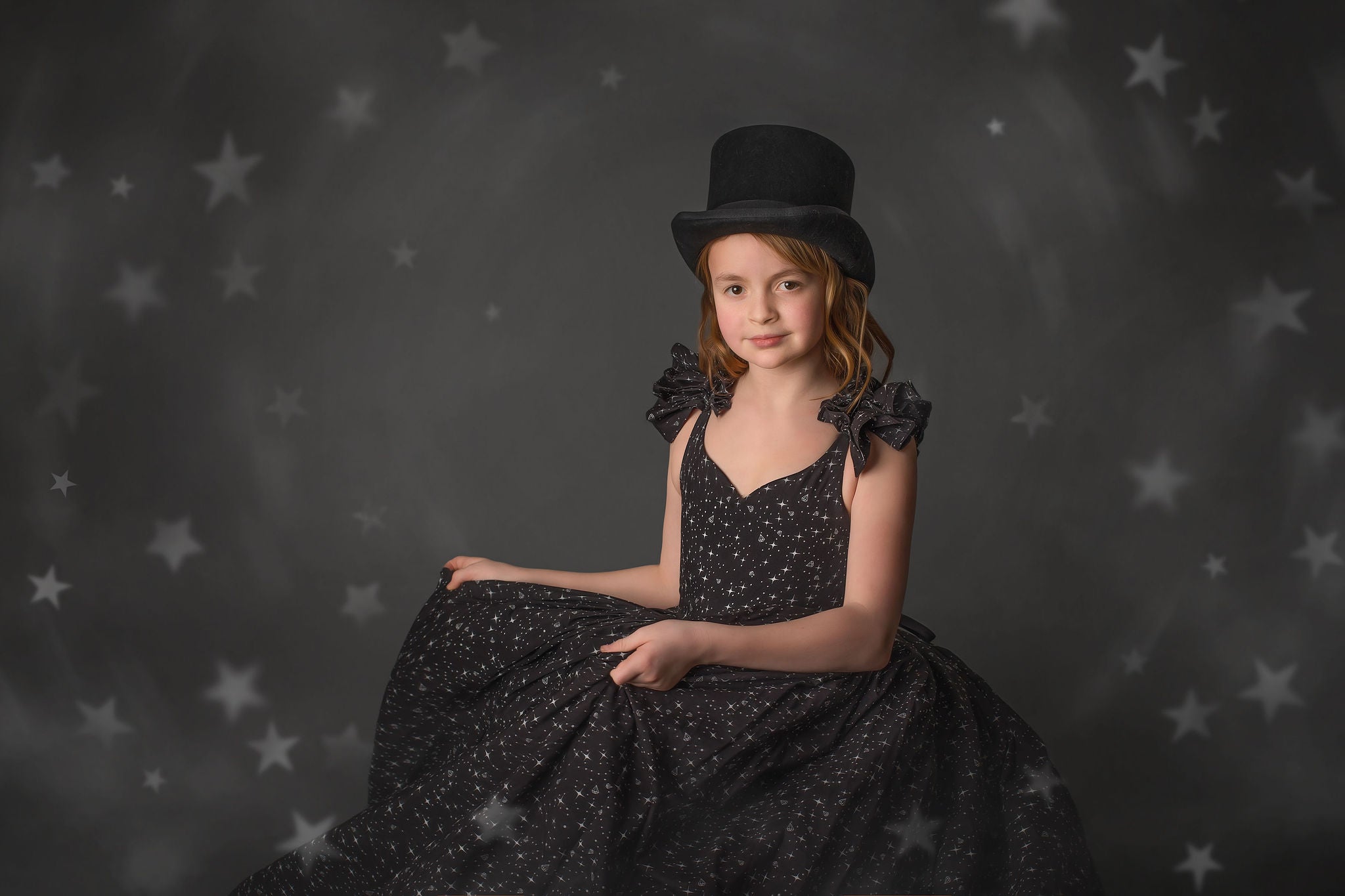 "Diamond Starlight" - Floor long Length Dress Chiffon ( 6 Year - Petite 9 Year)