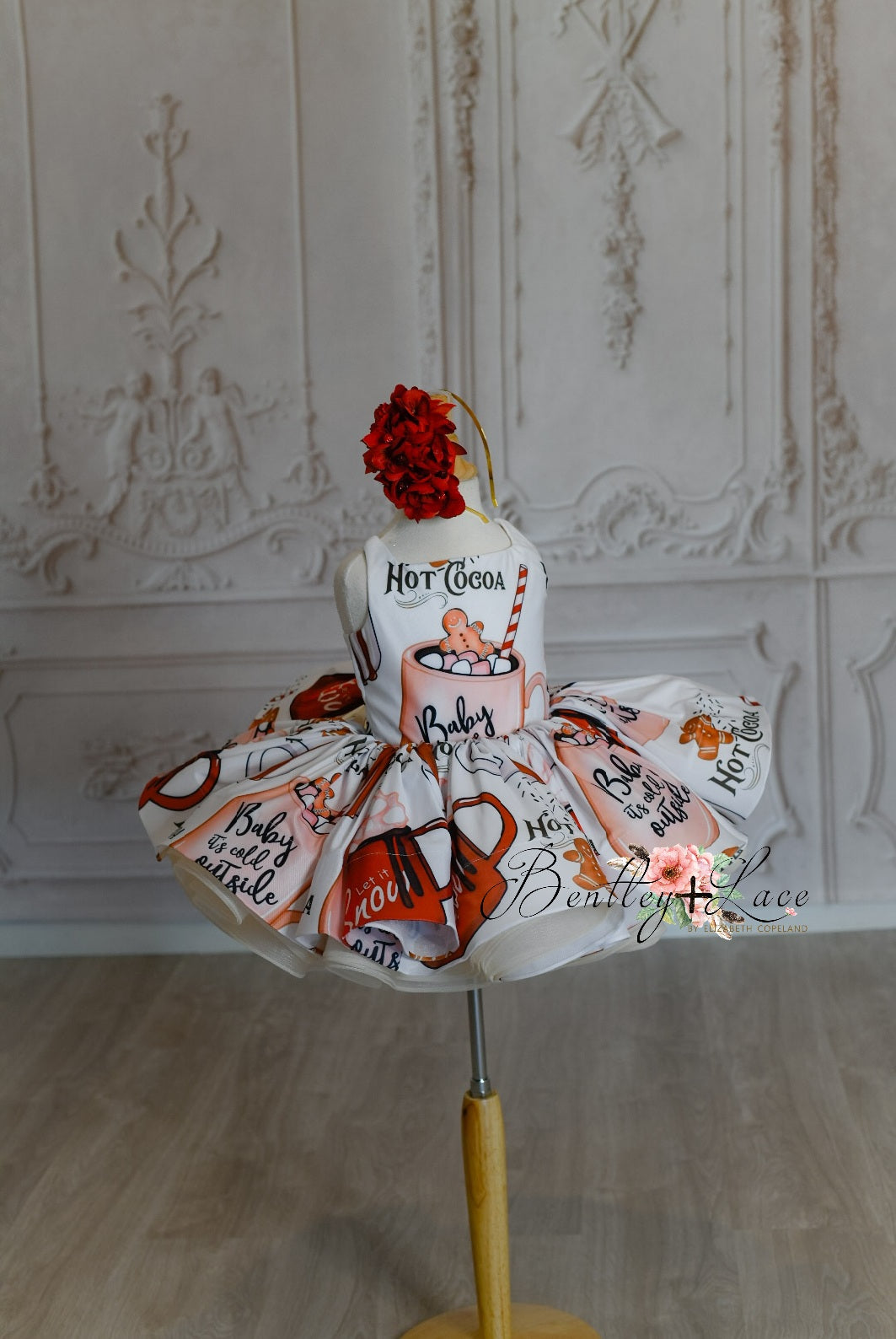"Cocoa Sweetheart" -Petal Length Dress ( 3 Year - Petite 4 Year)