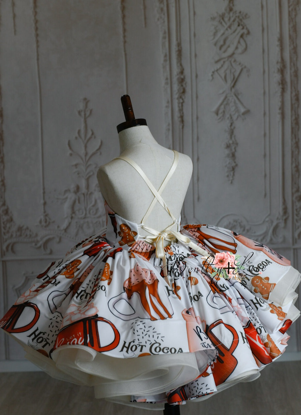 "Cocoa Sweetheart" -Petal Length Dress ( 4 Year - Petite 5 Year)