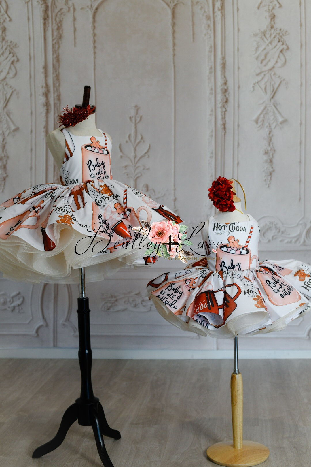 "Cocoa Sweetheart" -Petal Length Dress ( 4 Year - Petite 5 Year)