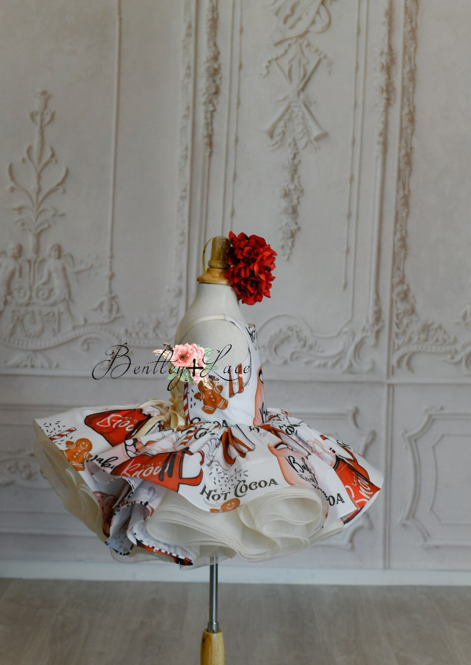 "Cocoa Sweetheart" -Petal Length Dress ( 3 Year - Petite 4 Year)