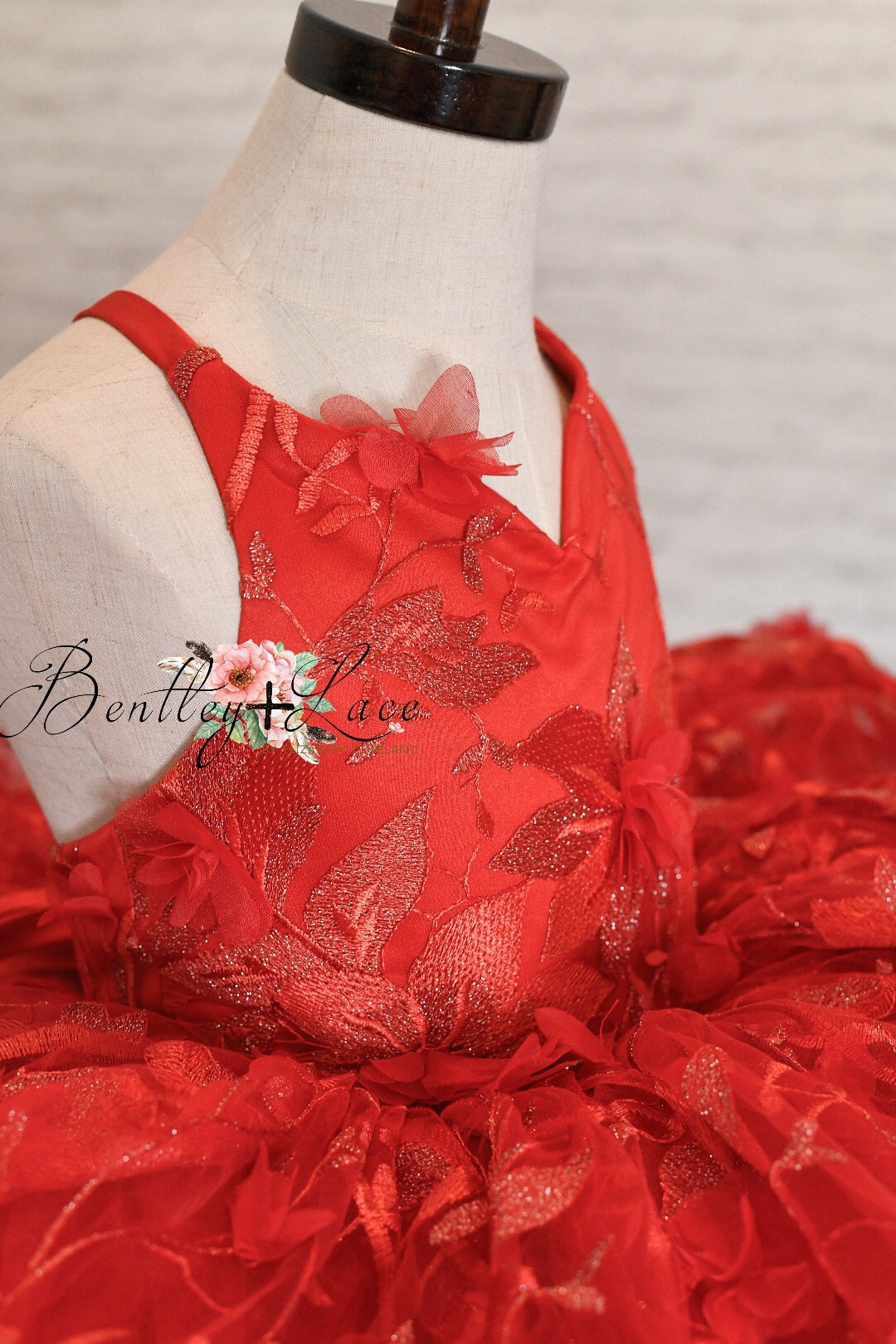 "Samantha" Rose - Petal Length Dress - ( 5 Year - Petite 7 Year)