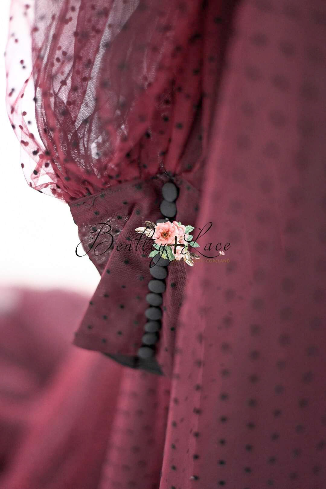 RETIRED RENTAL EUC Emma tulle gown - Burgundy (TEEN-ADULT)