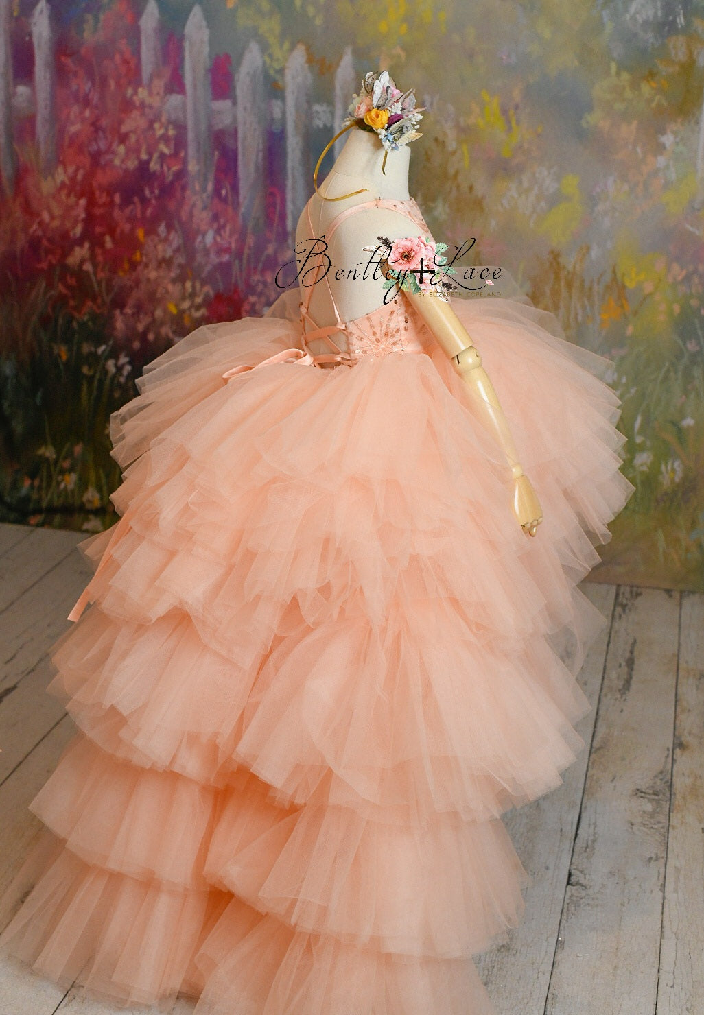 "Star Dazzle"- High Low Length Dress (5 Year - Petite 6 Year)
