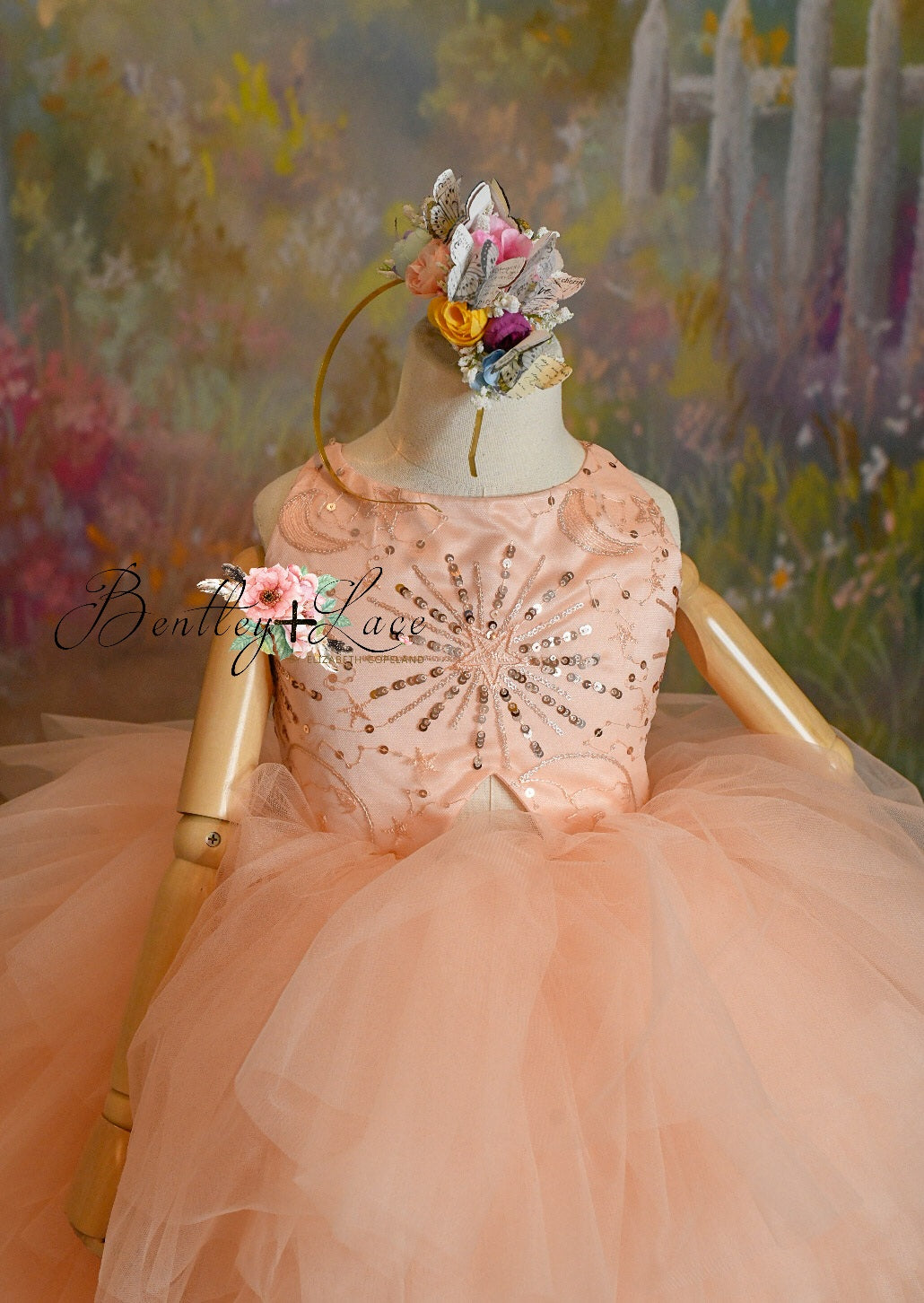 "Star Dazzle"- High Low Length Dress (5 Year - Petite 6 Year)