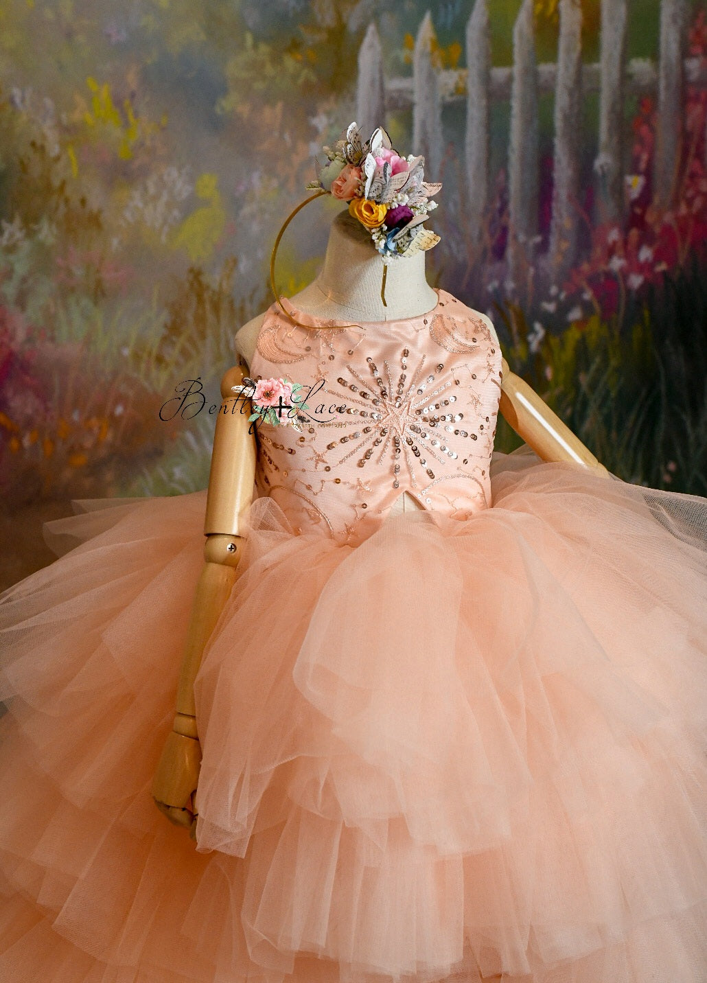 "Star Dazzle"- High Low Length Dress (5 Year - Petite 6 Year)