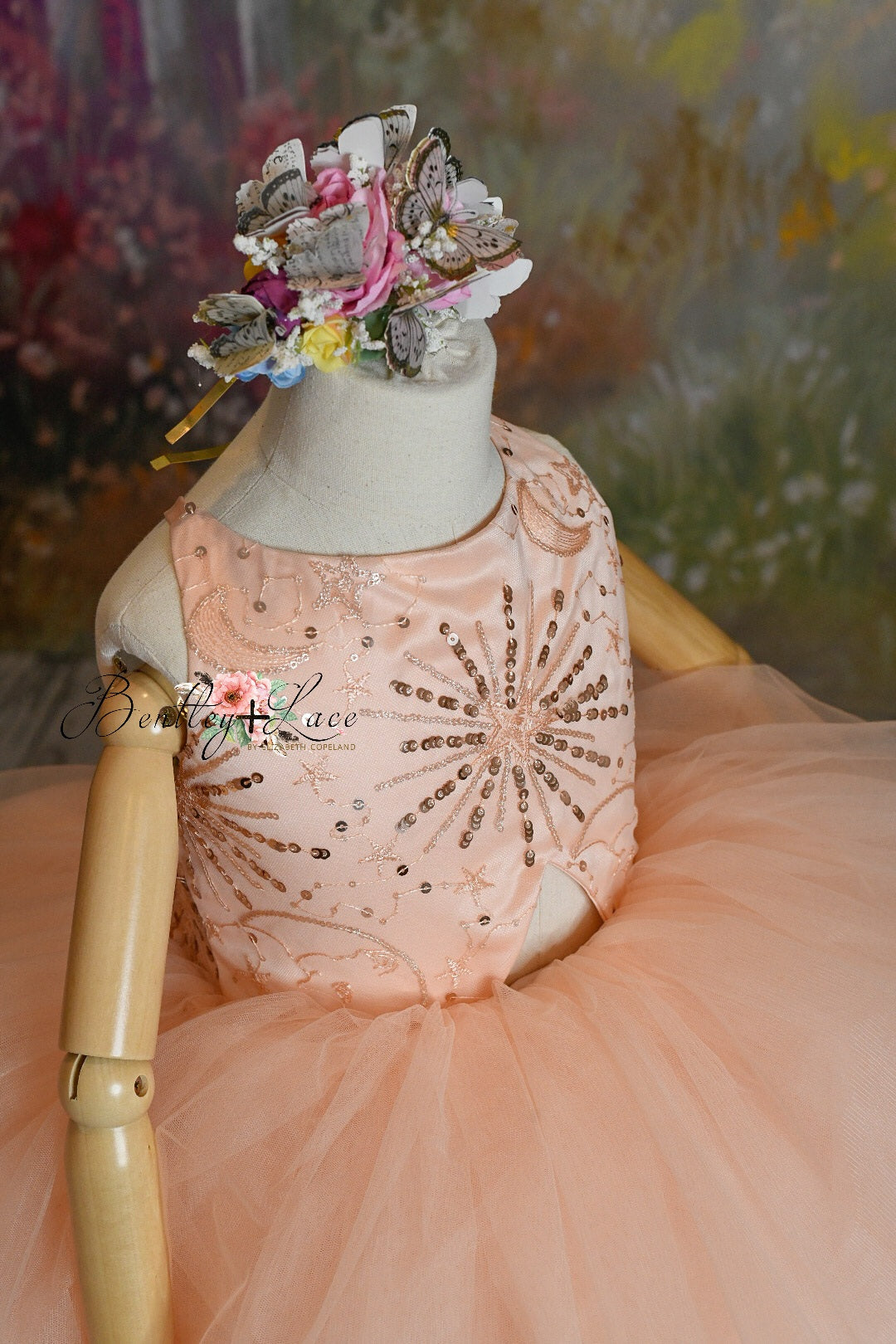 "Star Dazzle"- High Low Length Dress (5 Year - Petite 6 Year)
