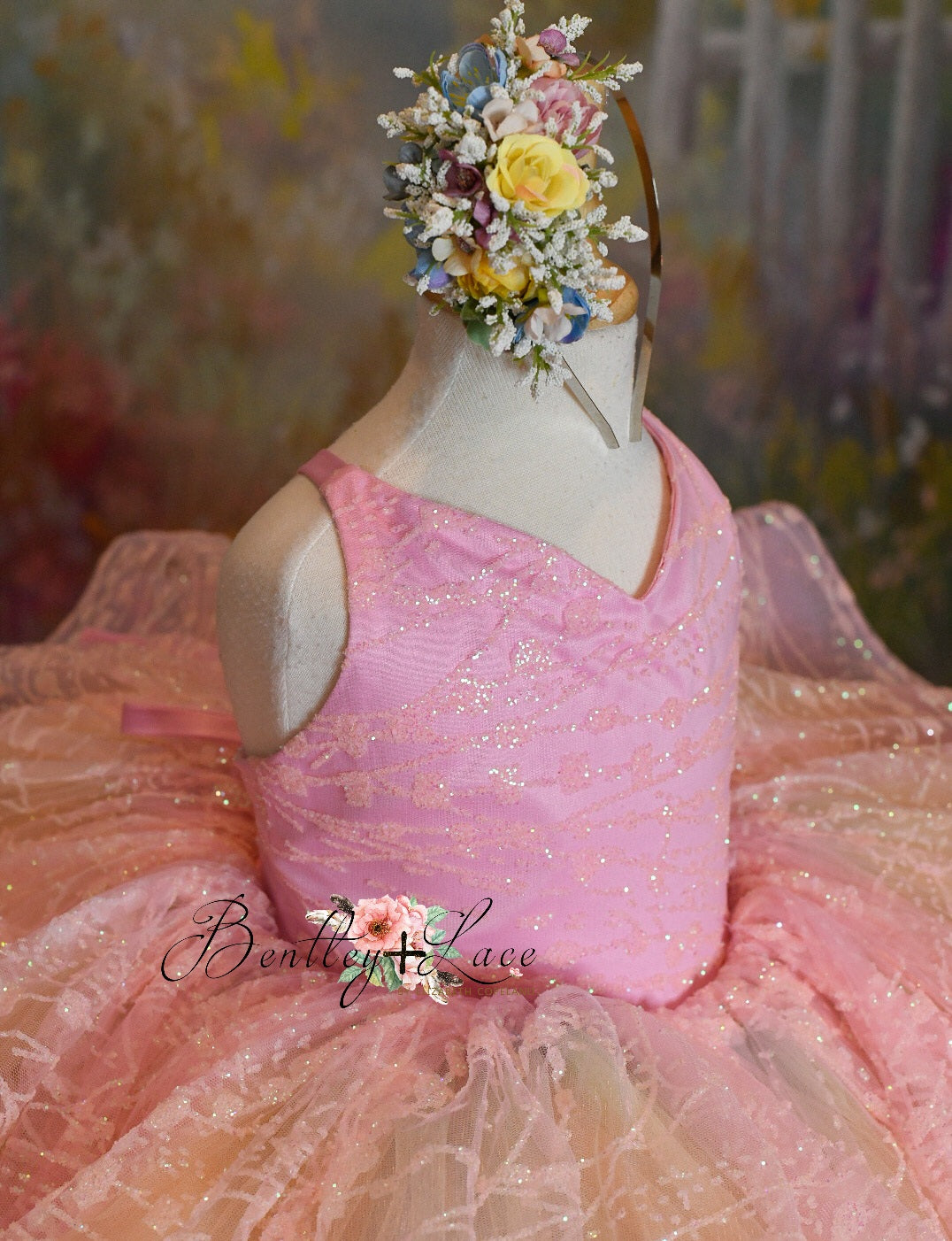 "Pink Daydream" -  Petal Short Length Dress (4 Year - Petite 5 Year)