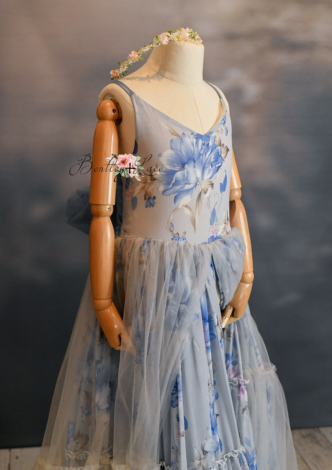 New Modified "Hillary" - floral - Beautiful boho inspired gown - (6 - 11 YEAR)