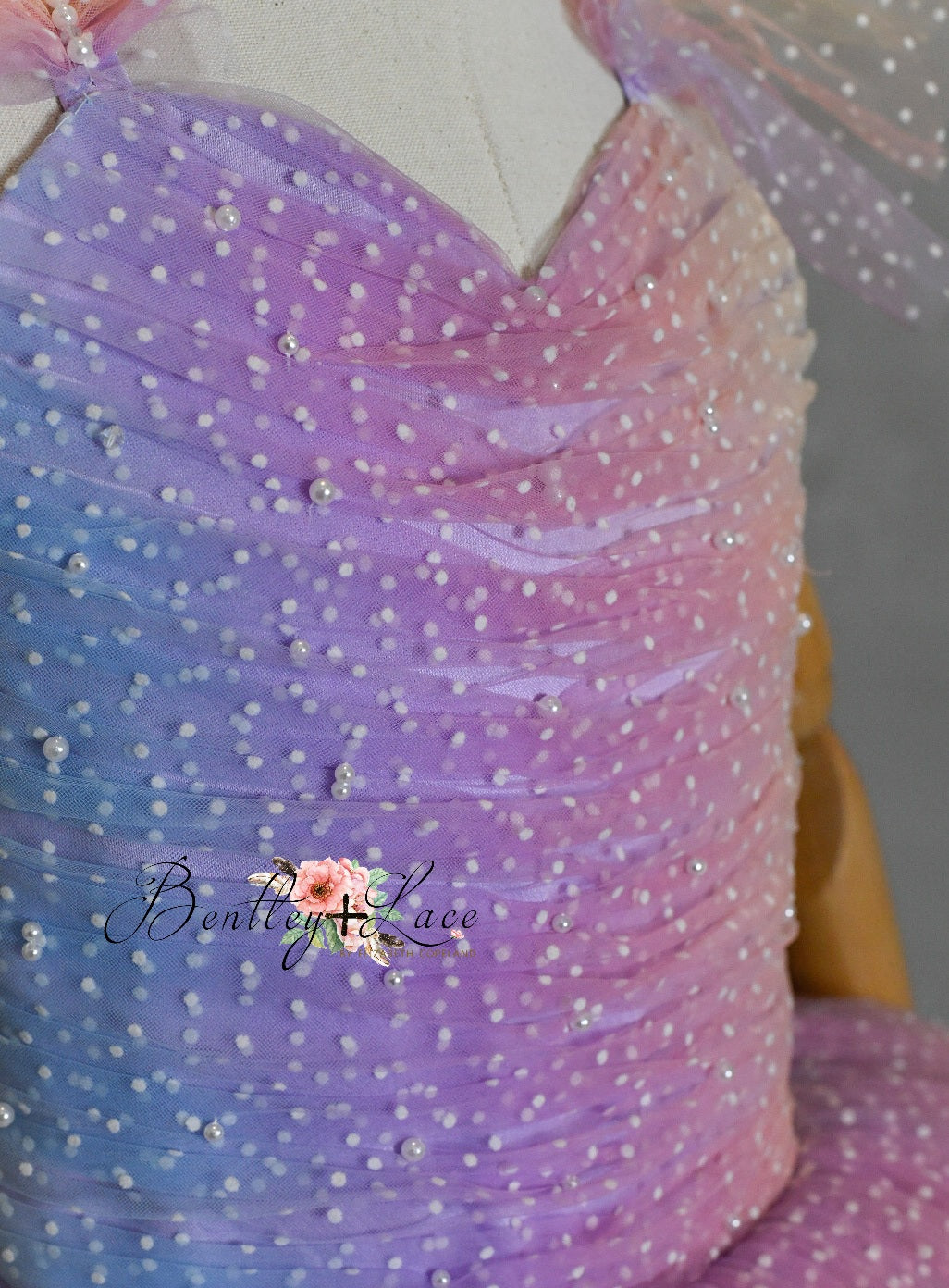"Ombre Lilac Dream" Floor Length Dress (7 Year-Petite 8 Year)