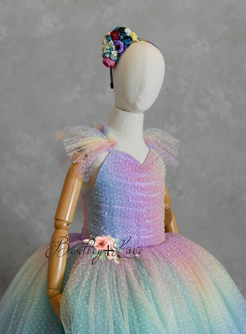 "Ombre Lilac Dream" Floor Length Dress (7 Year-Petite 8 Year)