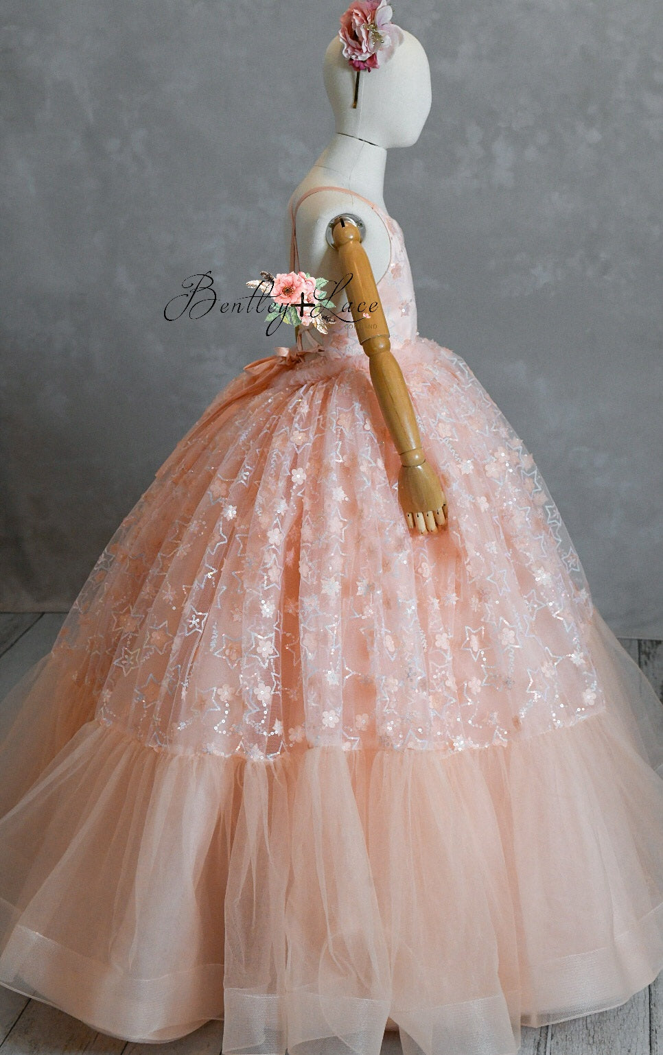 "Stars Collide" - Floor Length ( 6 Year - Petite 8 Year)
