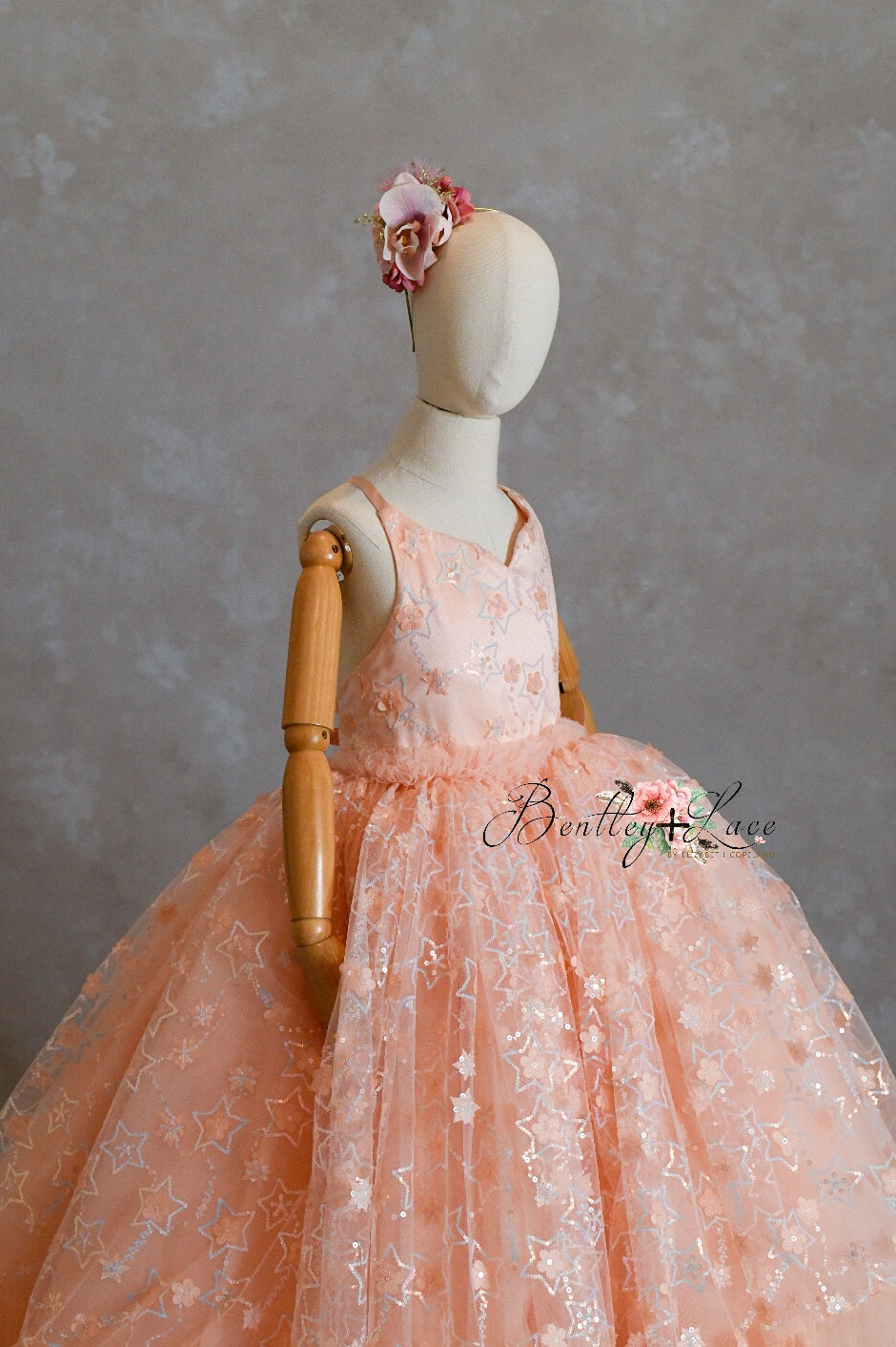 "Stars Collide" - Floor Length ( 6 Year - Petite 8 Year)