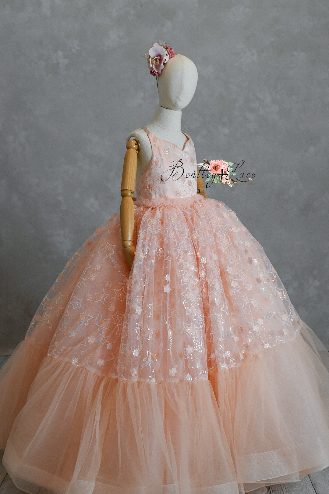 "Stars Collide" - Floor Length ( 6 Year - Petite 8 Year)