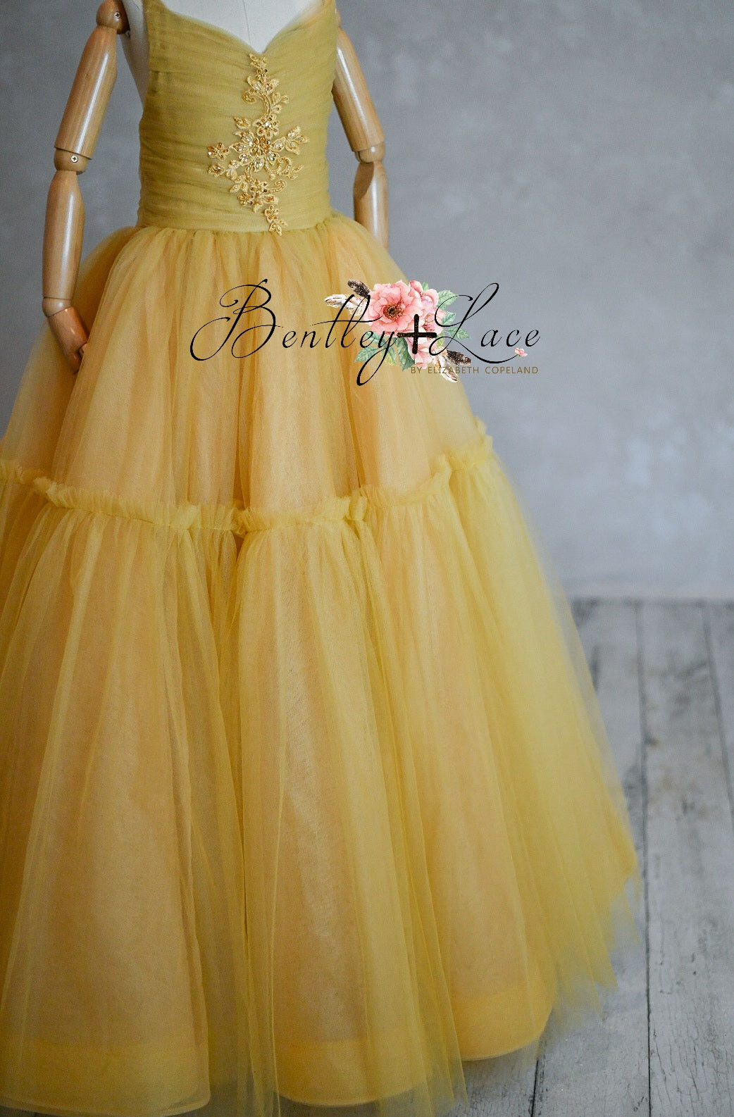 "Frenchie" - Golden Hour Floor Length ( 7 Year - Petite 9 Year)
