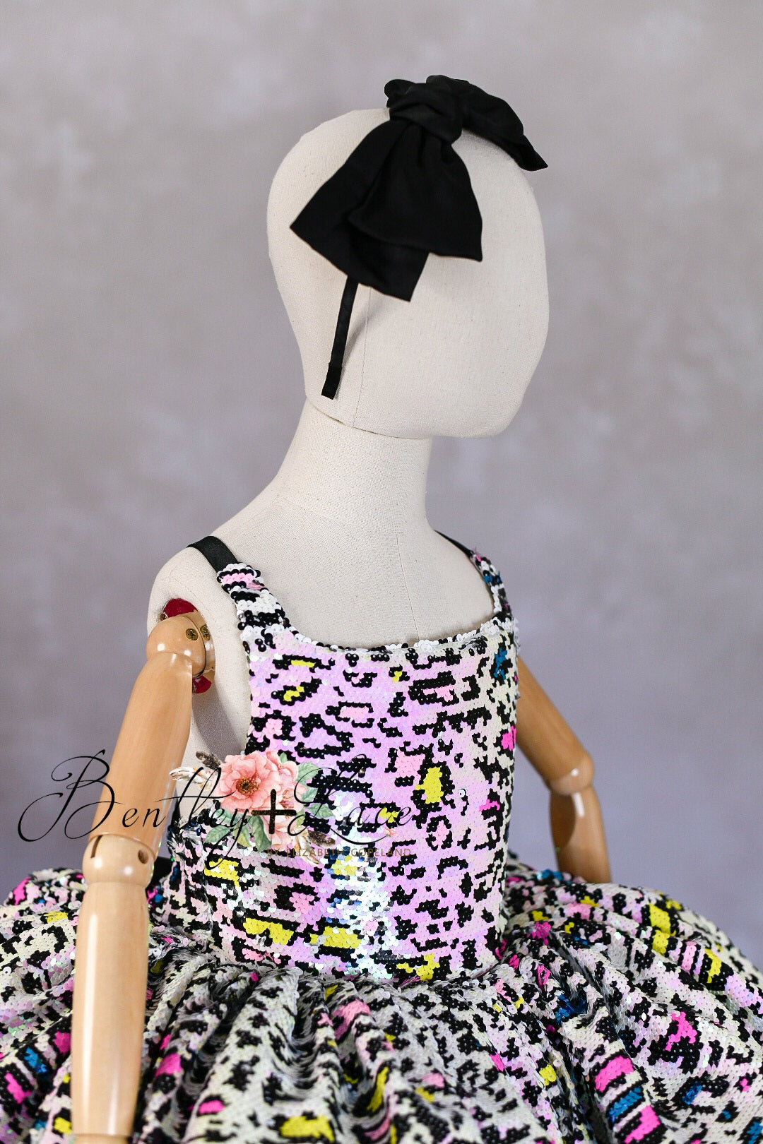 "Leopard Sass" Petal Length Dress ( 4 Year - Petite 5 Year)