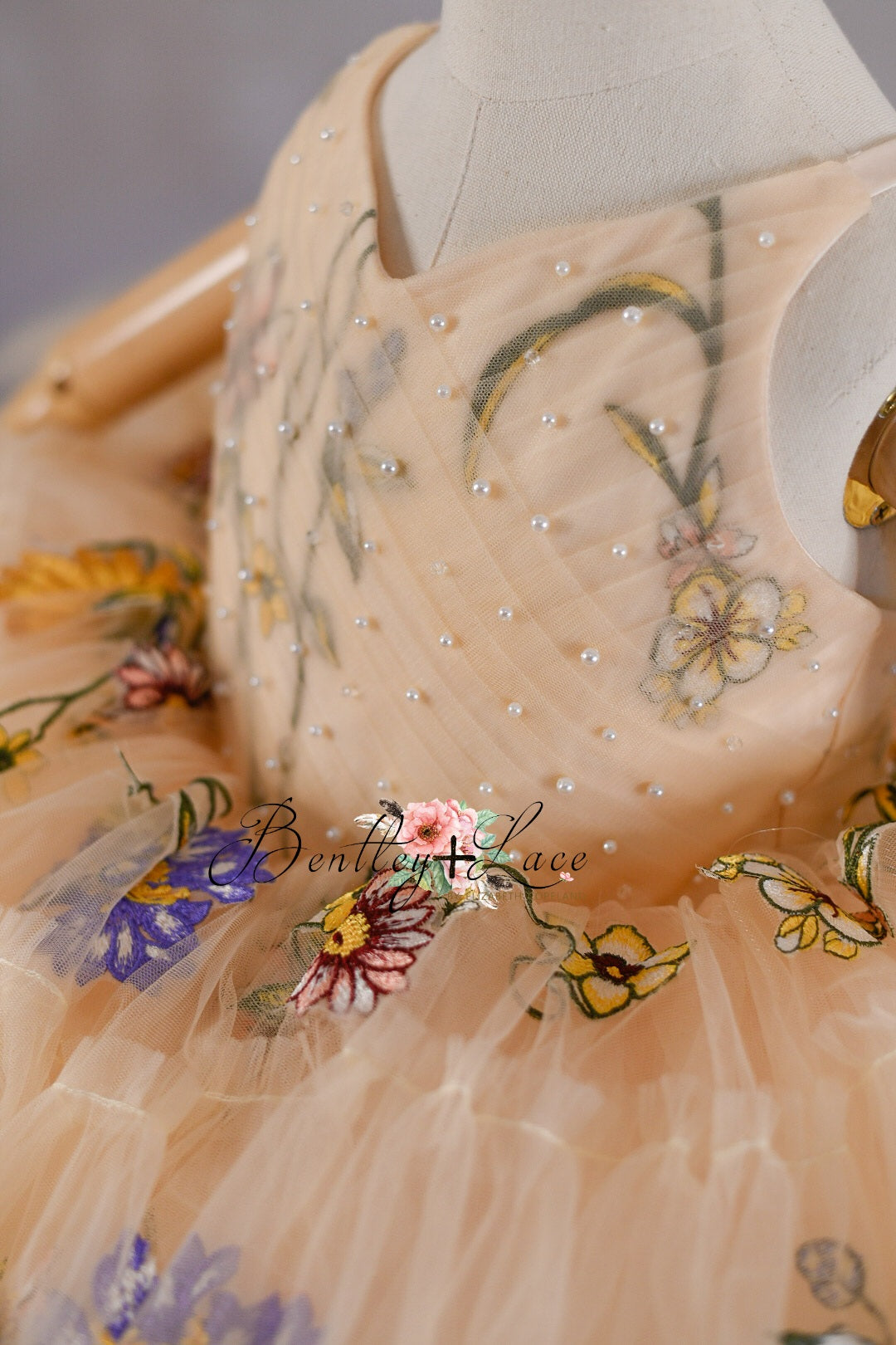 Jessica - Floral petal dress- (5-6 Year)