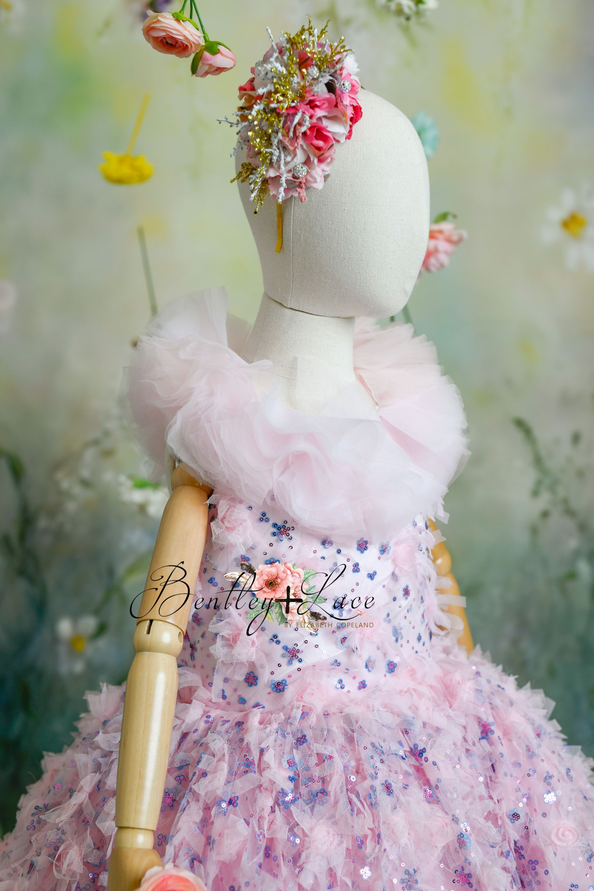 "Cupcake Sprinkle" - Floor length ( 8 Year - Petite 9 Year)