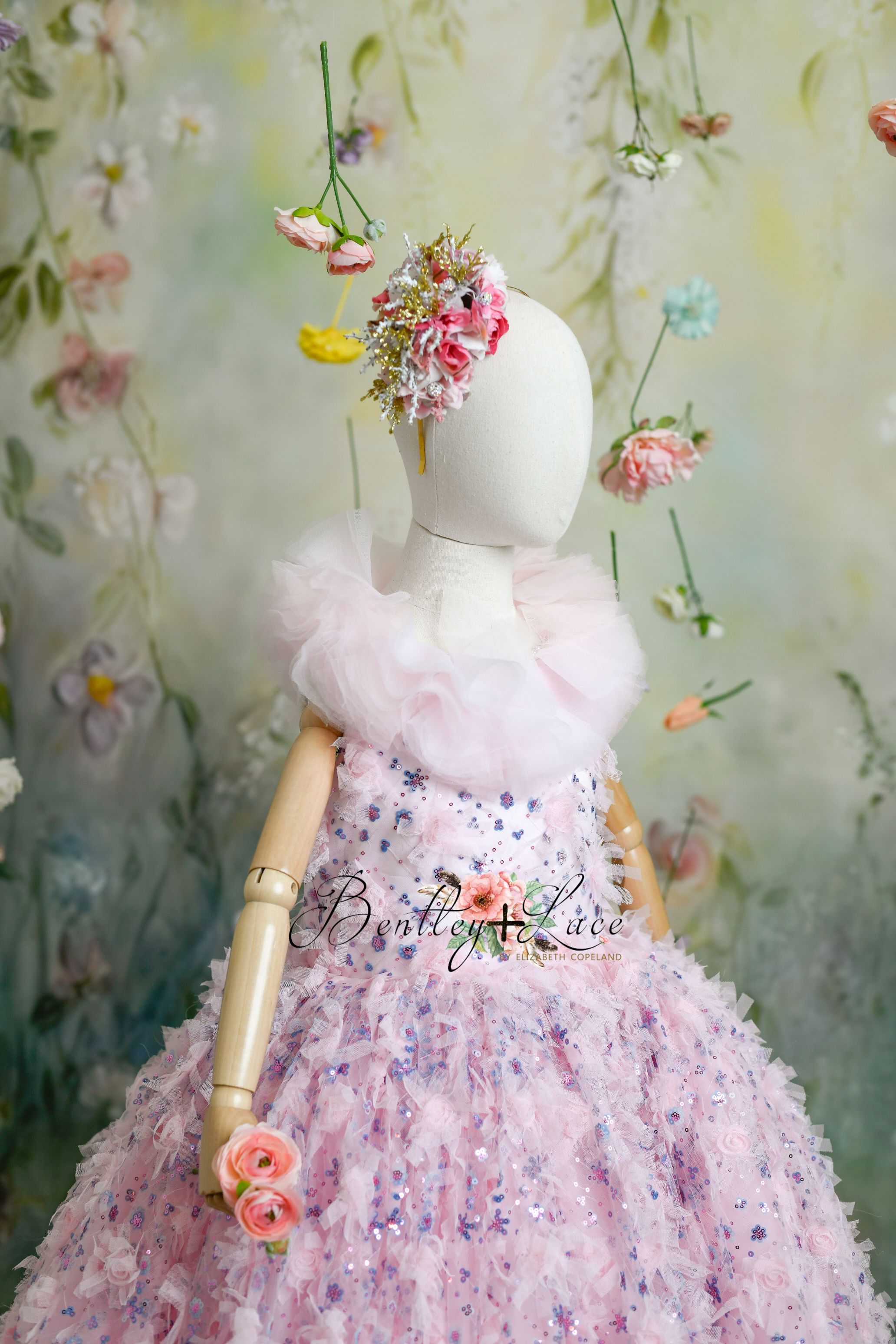 "Cupcake Sprinkle" - Floor length ( 8 Year - Petite 9 Year)