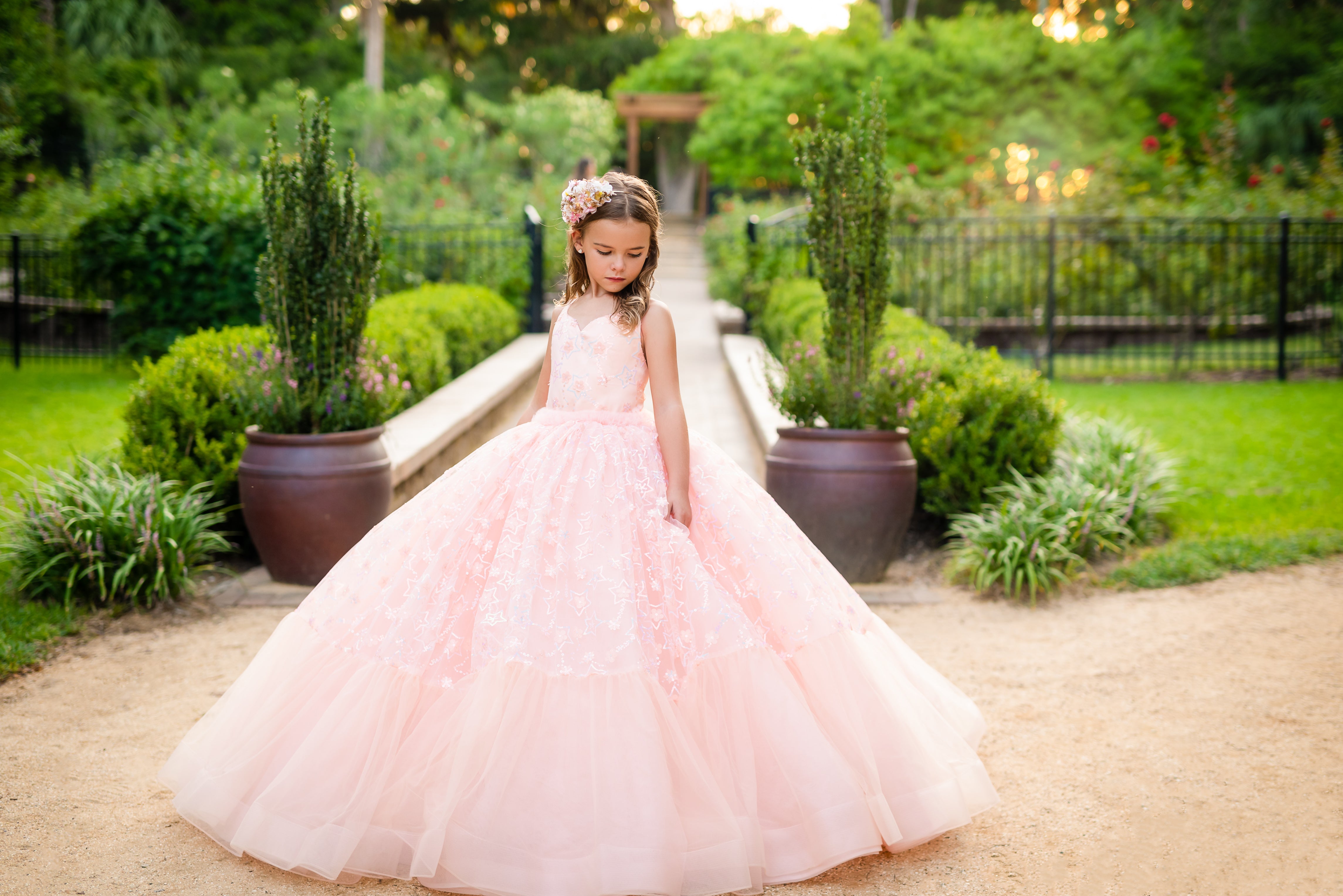 "Stars Collide" - Floor Length ( 6 Year - Petite 8 Year)