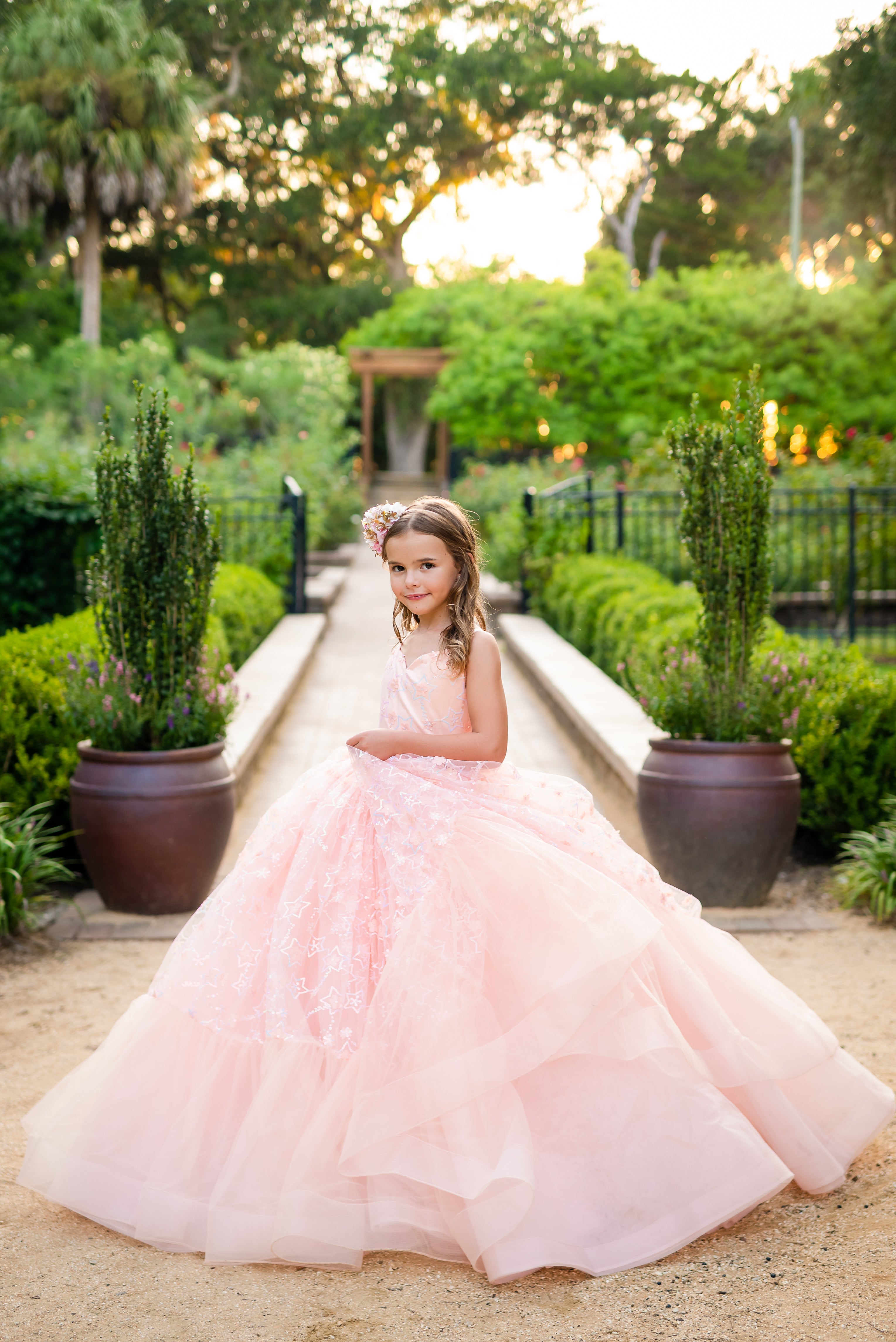 "Stars Collide" - Floor Length ( 6 Year - Petite 8 Year)