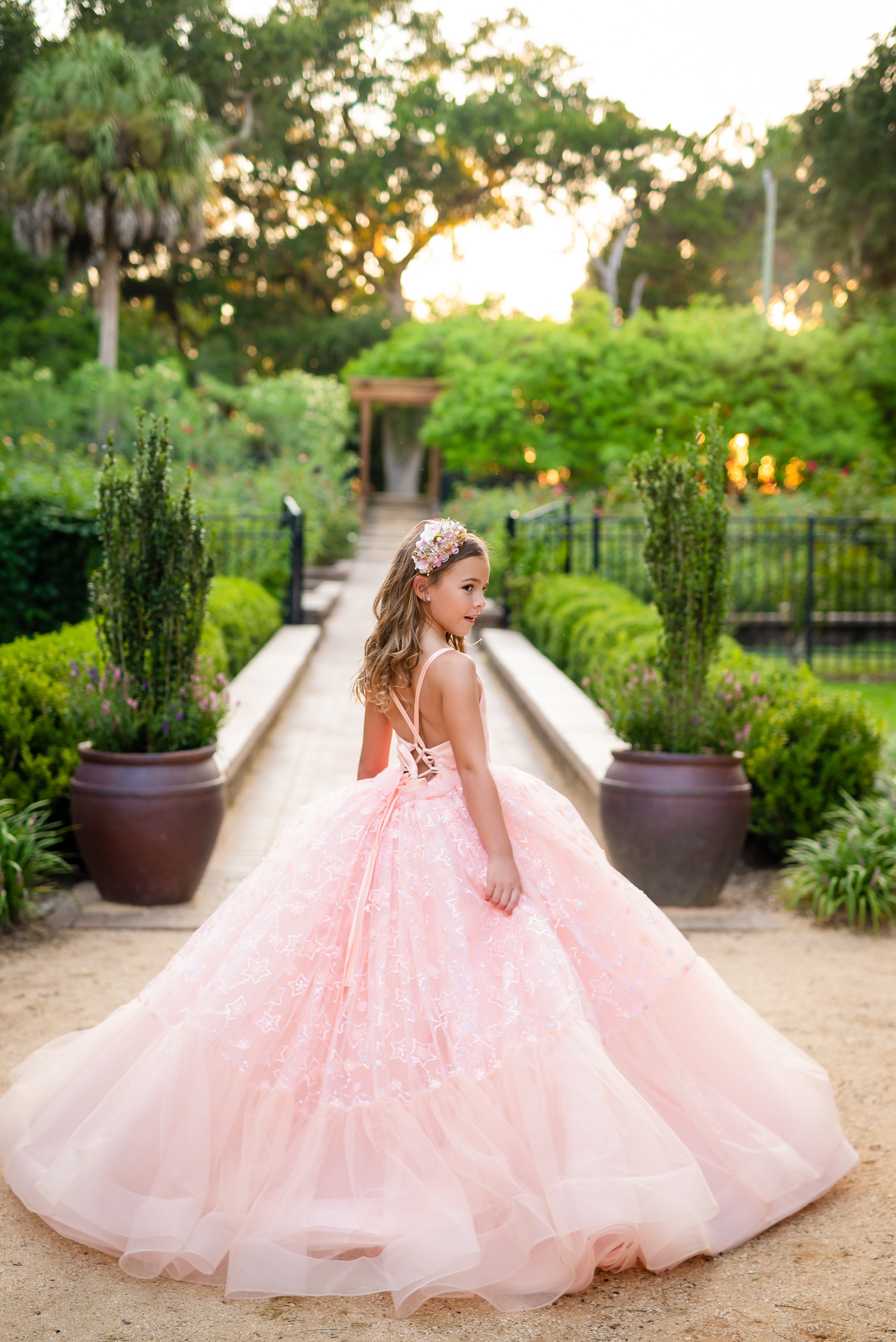 "Stars Collide" - Floor Length ( 6 Year - Petite 8 Year)