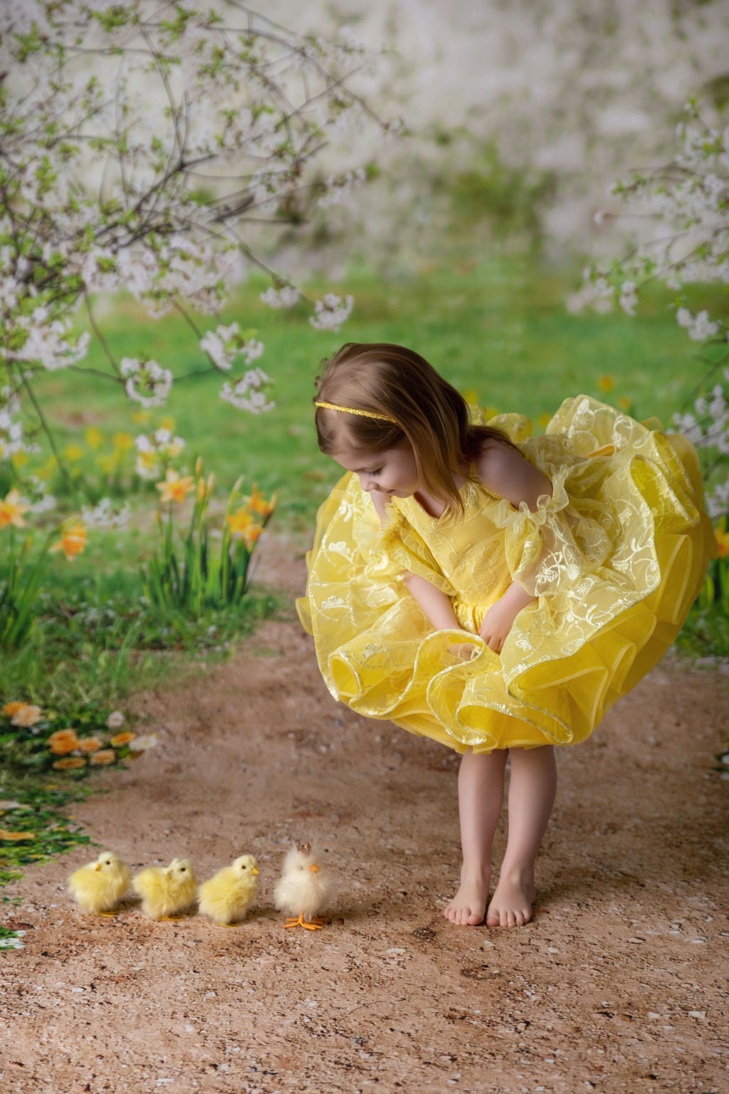 Wendy - off shoulder Petal Length Dress (2 Year-Petite 3 Year)