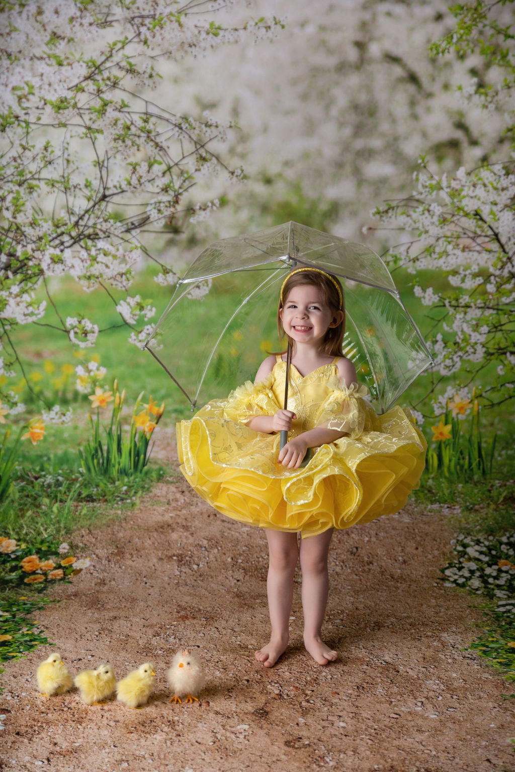 Wendy - off shoulder Petal Length Dress (2 Year-Petite 3 Year)
