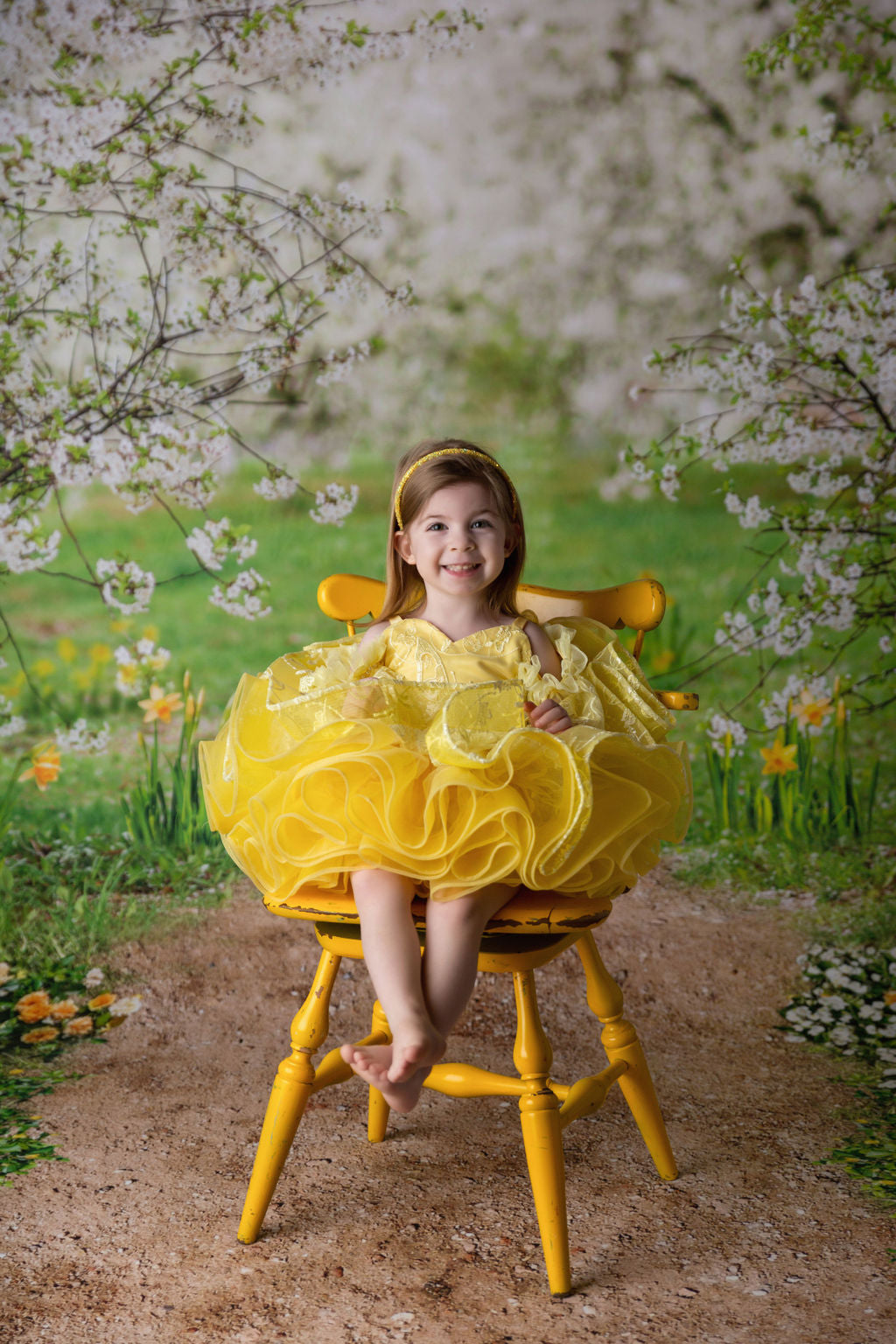 Wendy - off shoulder Petal Length Dress (2 Year-Petite 3 Year)
