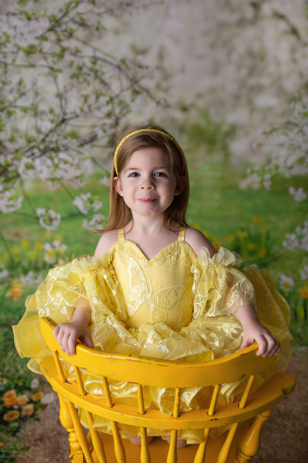 Wendy - off shoulder Petal Length Dress (2 Year-Petite 3 Year)