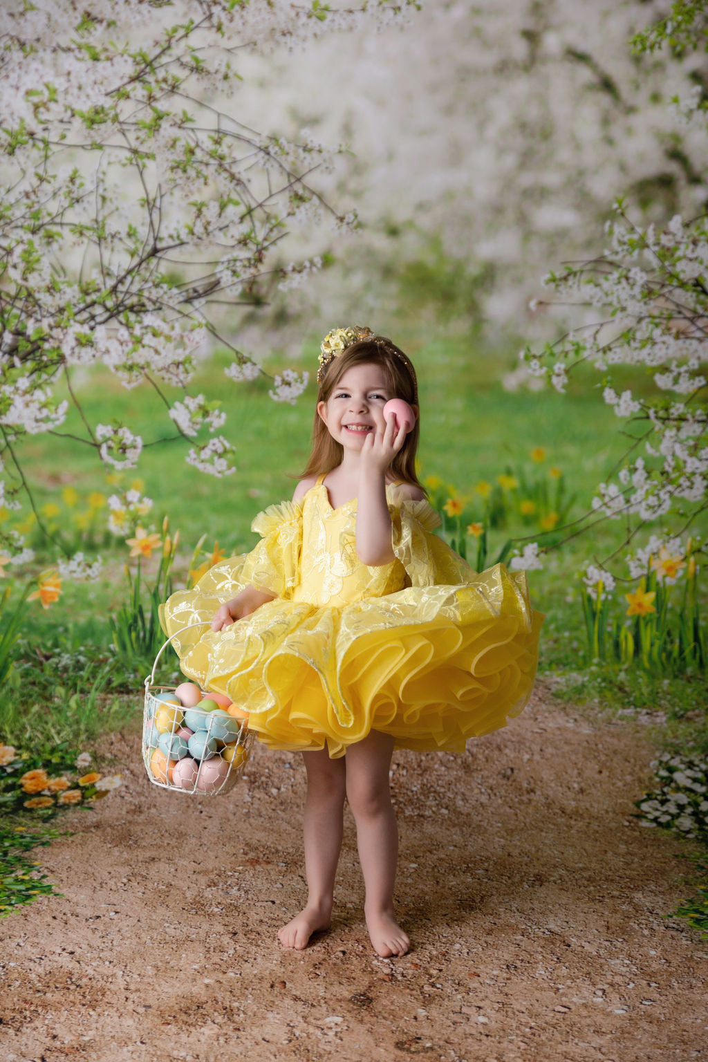 Wendy - off shoulder Petal Length Dress (2 Year-Petite 3 Year)