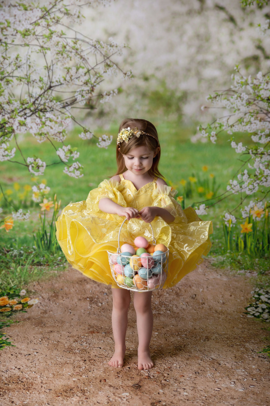 Wendy - off shoulder Petal Length Dress (2 Year-Petite 3 Year)