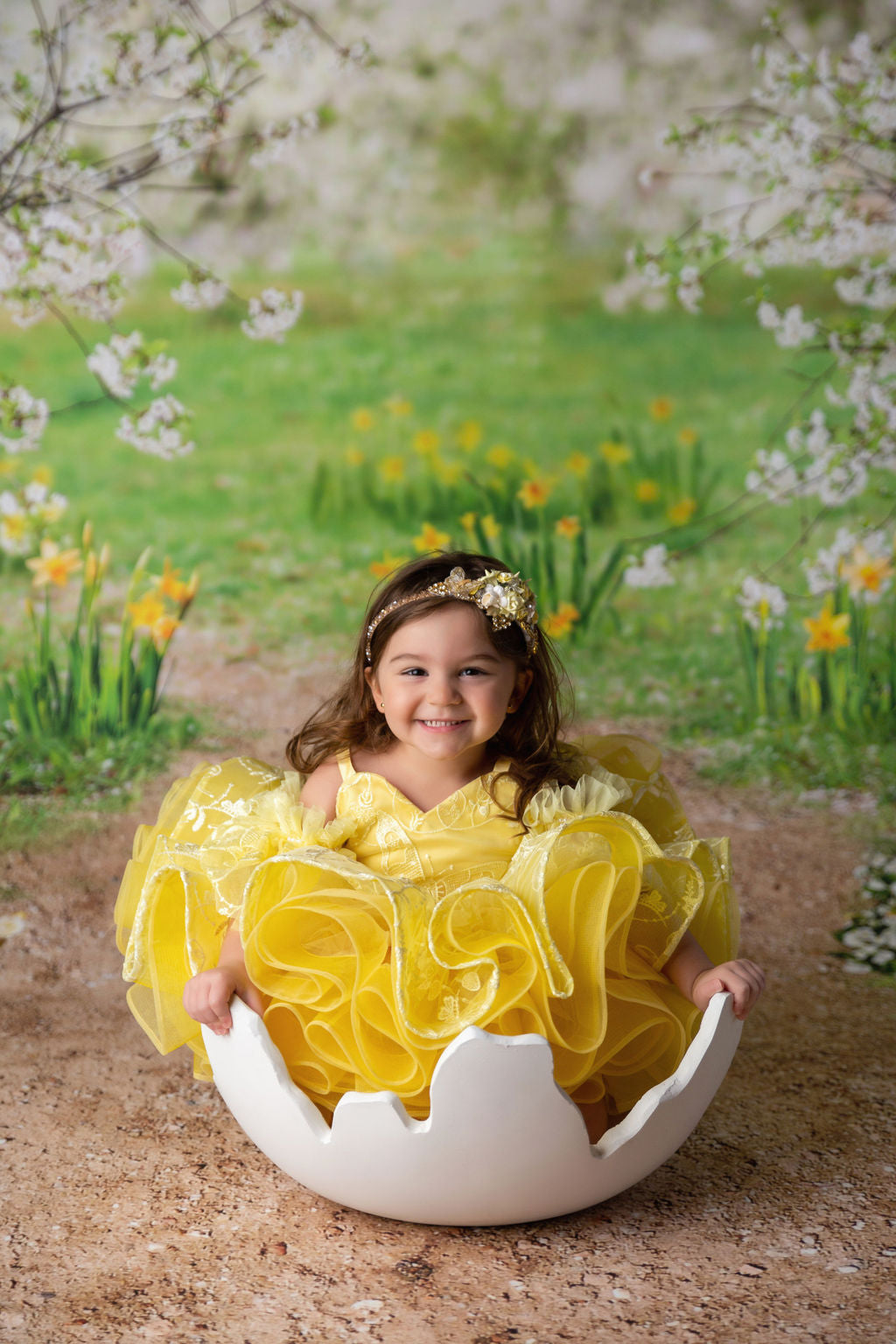 Wendy - off shoulder Petal Length Dress (2 Year-Petite 3 Year)