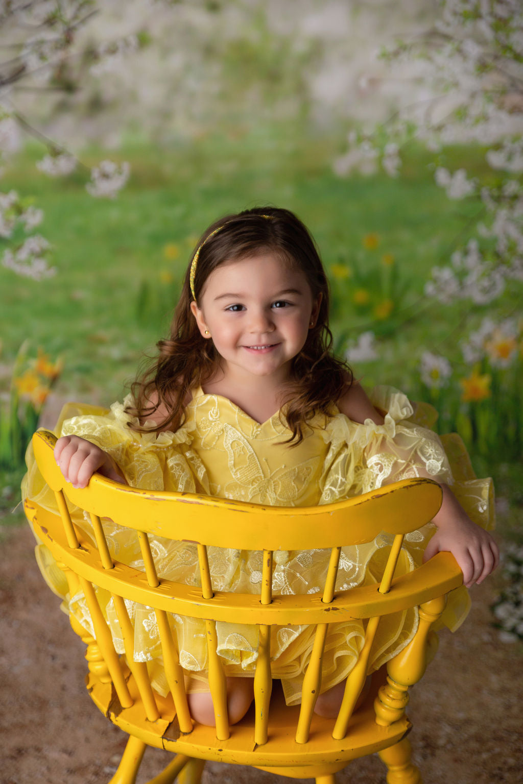 Wendy - off shoulder Petal Length Dress (2 Year-Petite 3 Year)