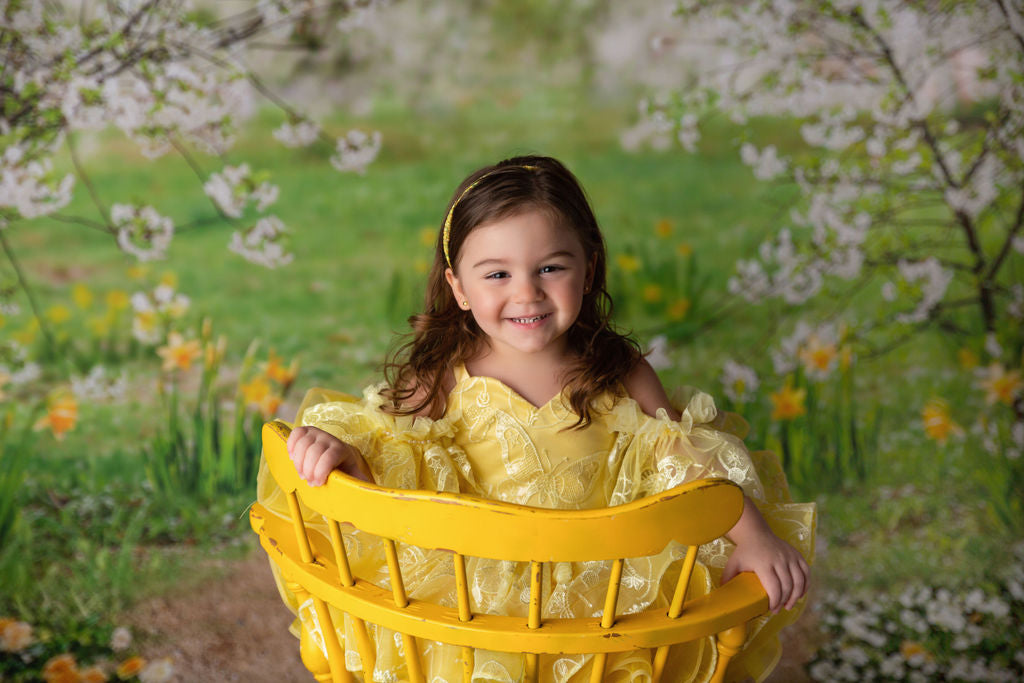 Wendy - off shoulder Petal Length Dress (2 Year-Petite 3 Year)