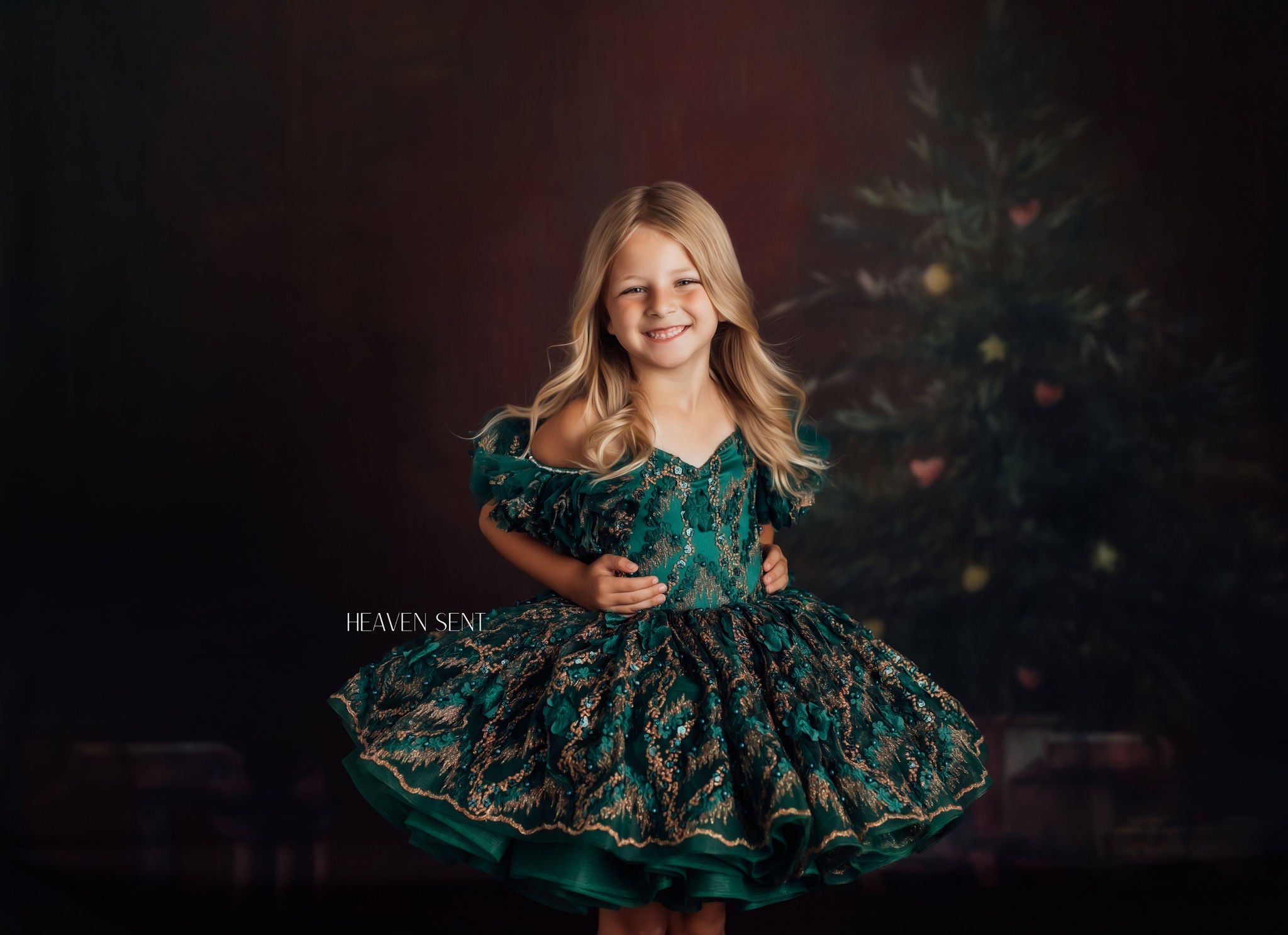 "Jewel" Petal Length Dress ( 4 Year - Petite 5 Year)
