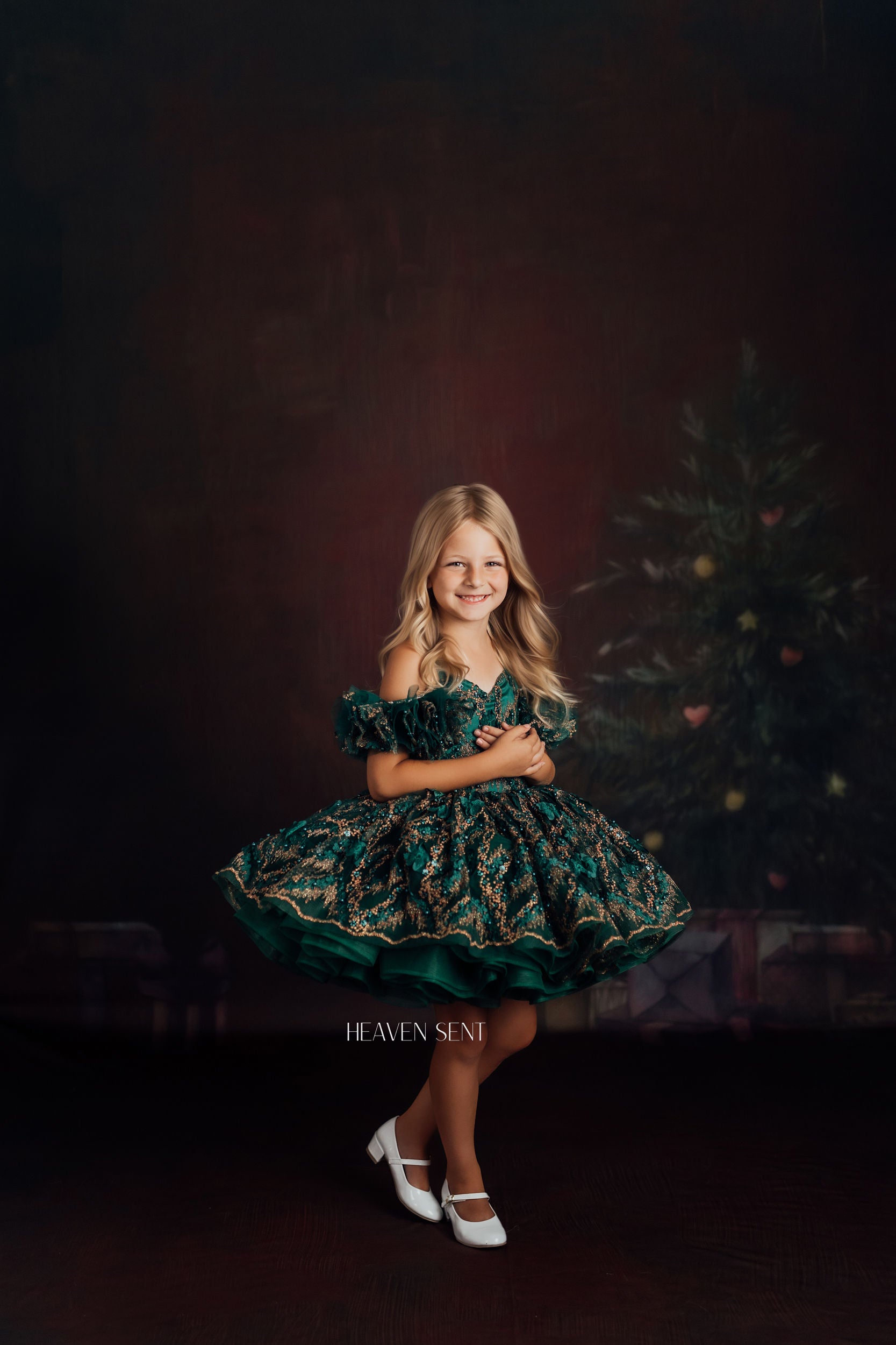 "Jewel" Petal Length Dress ( 4 Year - Petite 5 Year)
