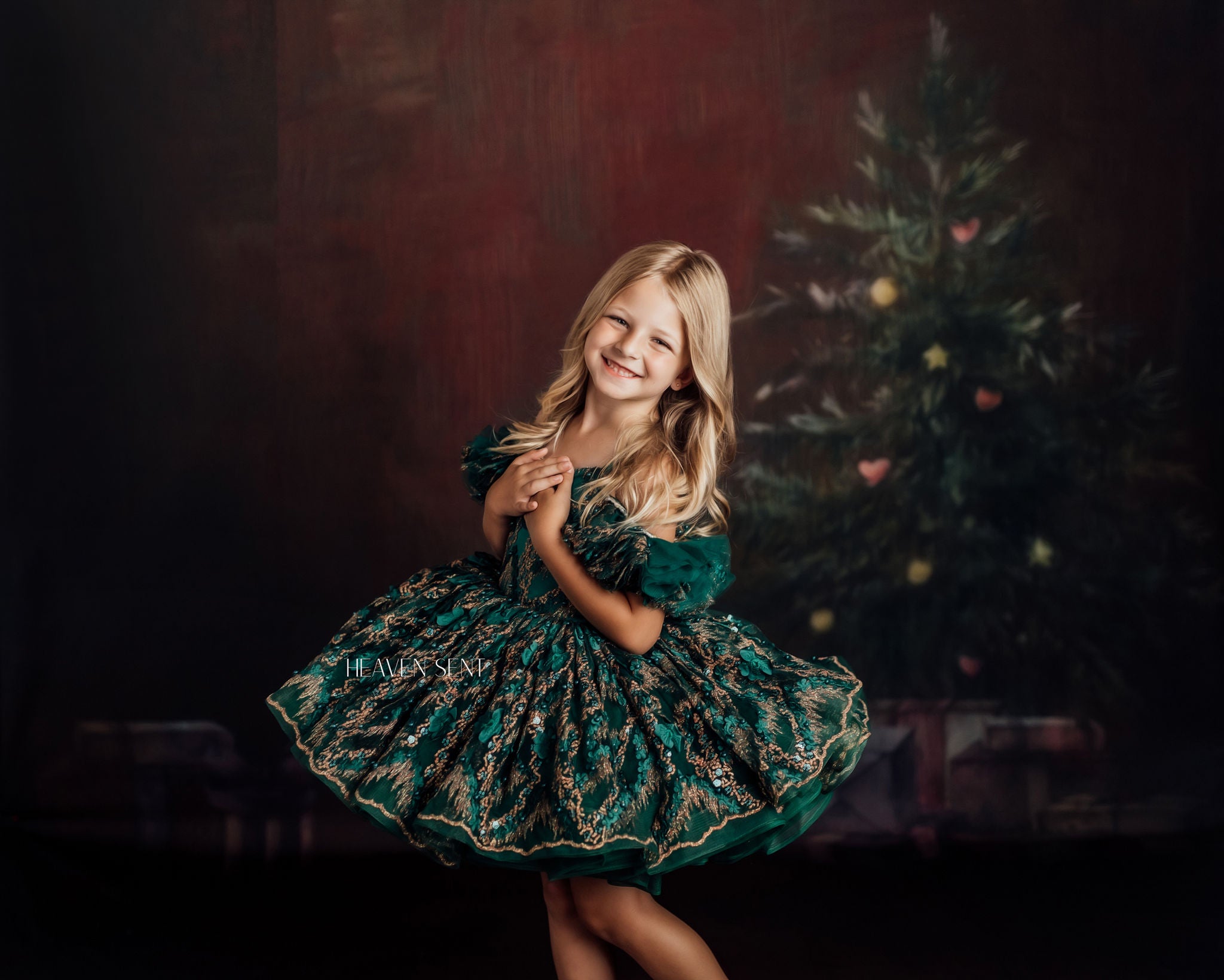 "Jewel" Petal Length Dress ( 4 Year - Petite 5 Year)