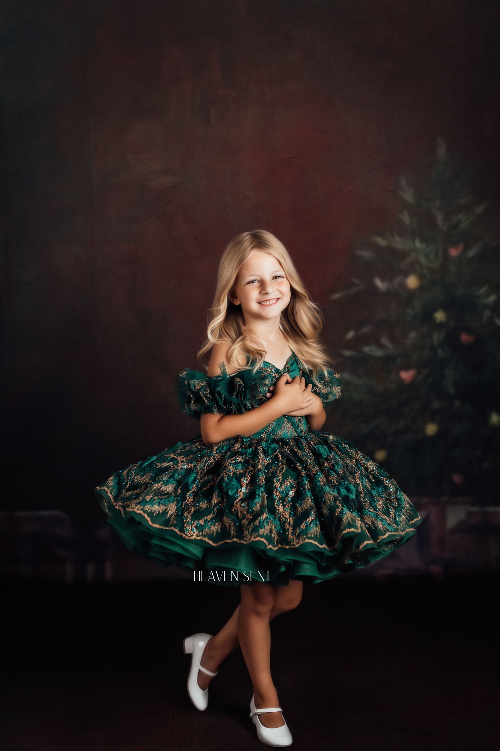 "Jewel" Petal Length Dress ( 4 Year - Petite 5 Year)