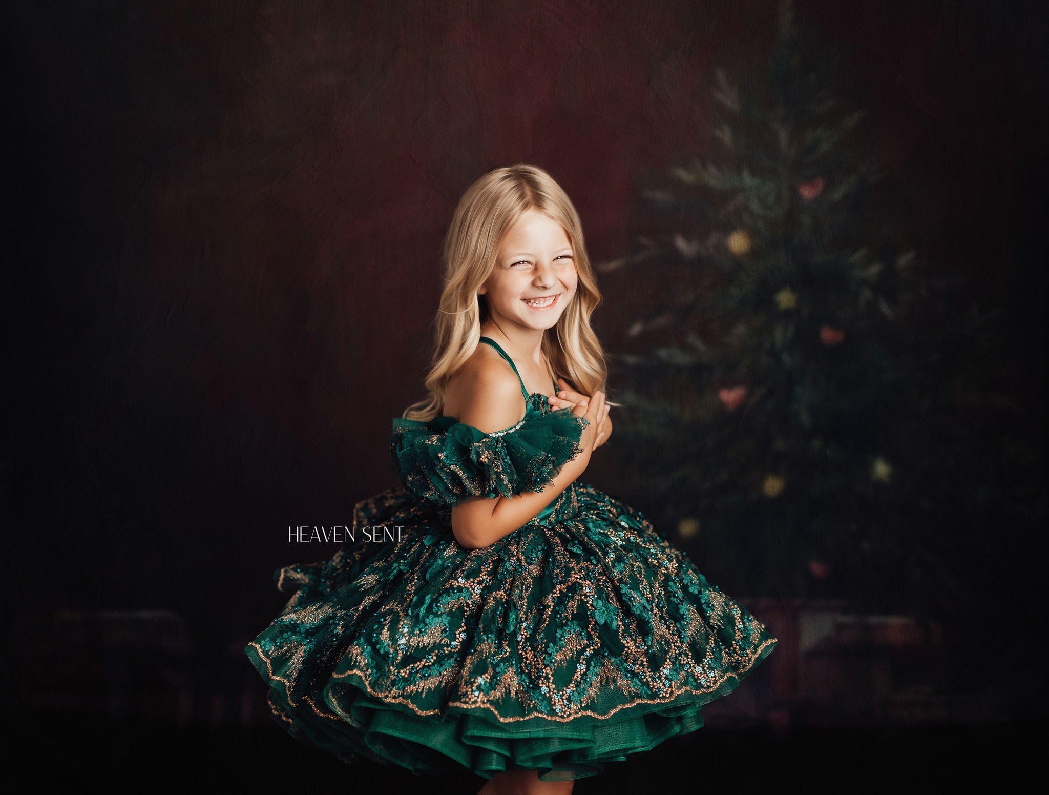 "Jewel" Petal Length Dress ( 4 Year - Petite 5 Year)