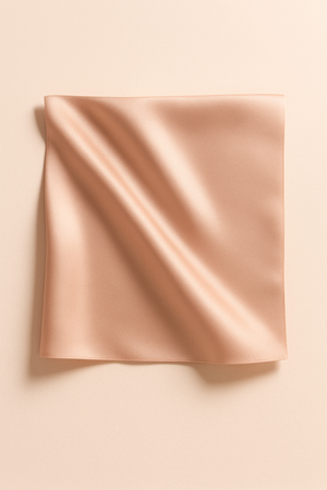 Silk and satin fabric swatch