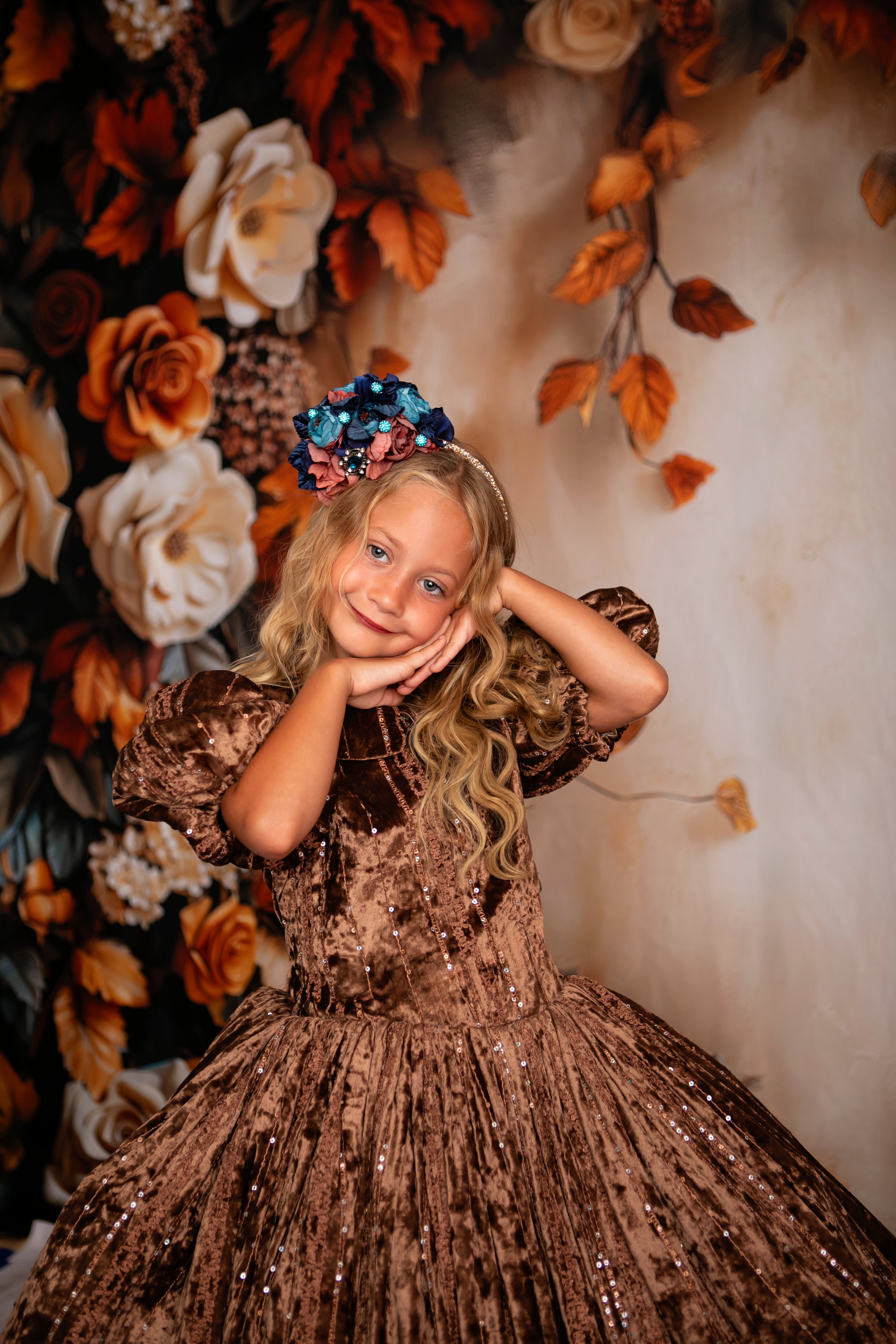"Windsor" Floor Length Gown + Detachable Bow, Detachable Bodice (8 Year - 10 Year)