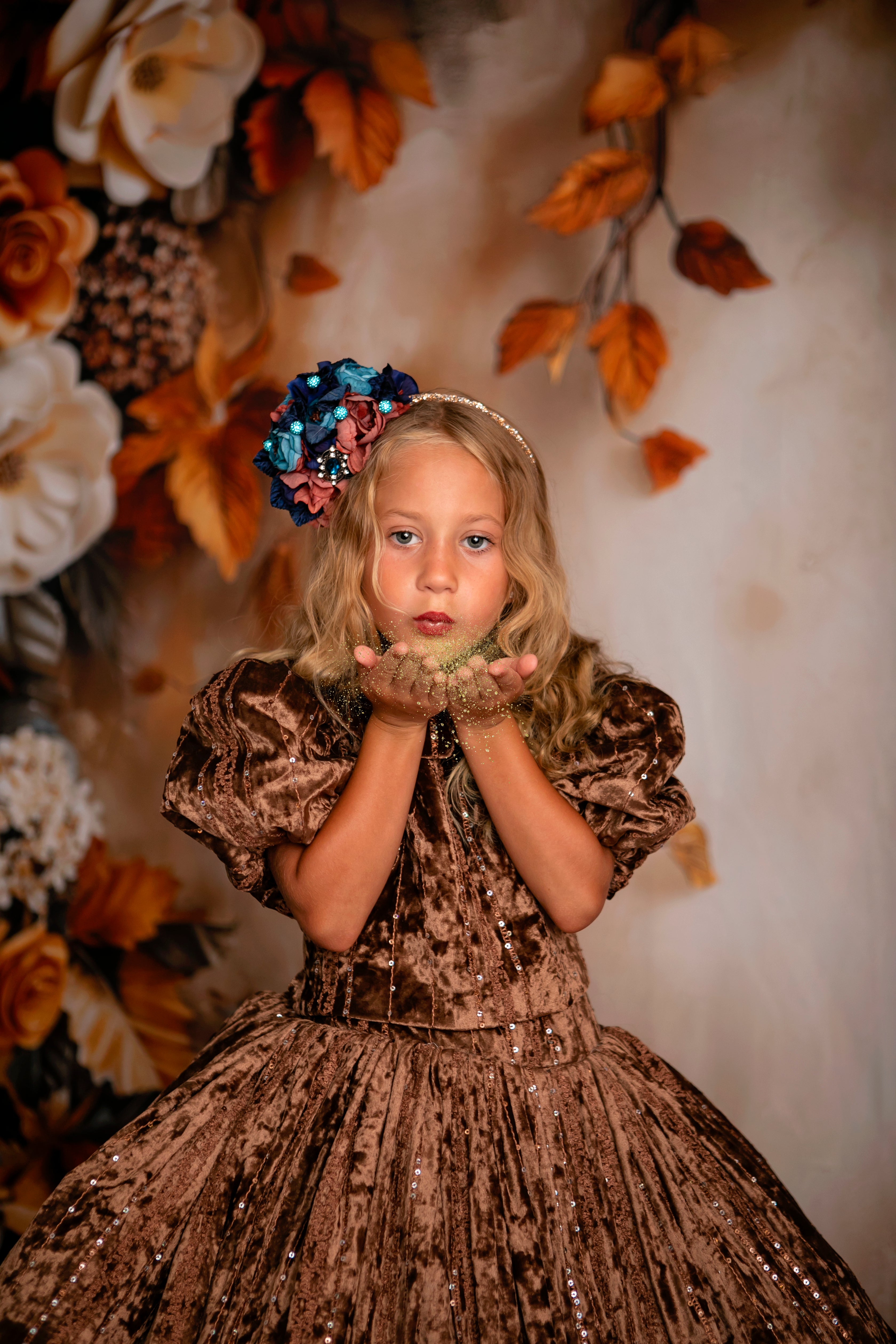 "Windsor" Floor Length Gown + Detachable Bow, Detachable Bodice (8 Year - 10 Year)