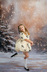 New Frosted Ribboncake Rental Dress with Detachable Sleeves | Fits 6Y–8Y