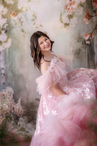 HOLD FOR JEN RETIRED RENTAL  euc "Dentelle Rose" -   Floor length + Cuffs  Teen /Adult  ( 14 Year - Petite 18+ Year)