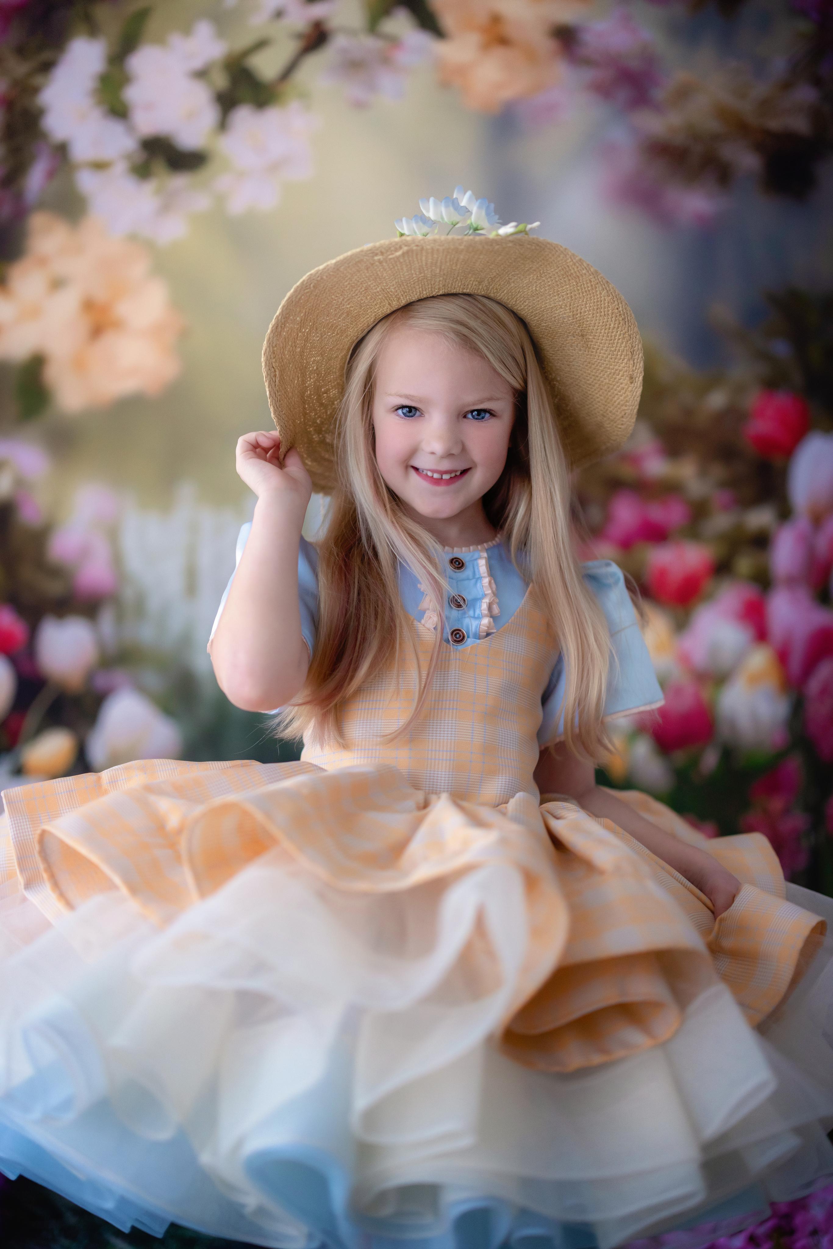 Dresses perfect for photography sessions. This dress is the perfect vintage inspired dress for photography sessions and paired with a Baby Dream Backdrop.