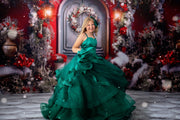 Couture Cascade gown with delicate design details, perfect for luxury shoots.


