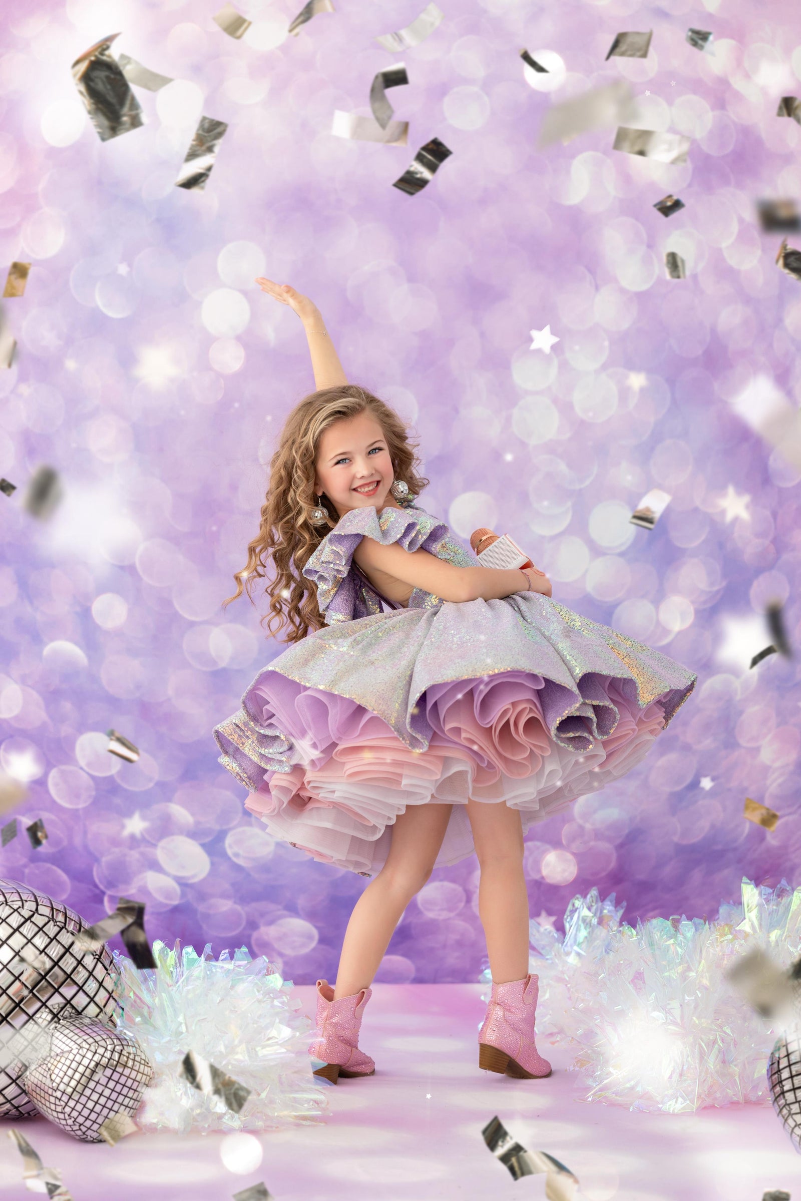 "Mermaid Kisses"  Petal - Editorial Dress, Couture Gown, Special Occasion Dress