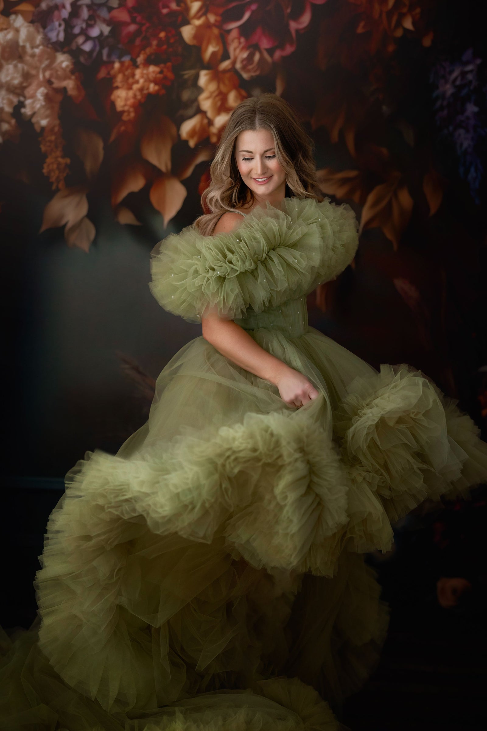 AURORA- High Low choose color Editorial Dress, Couture Gown, Special Occasion Dress